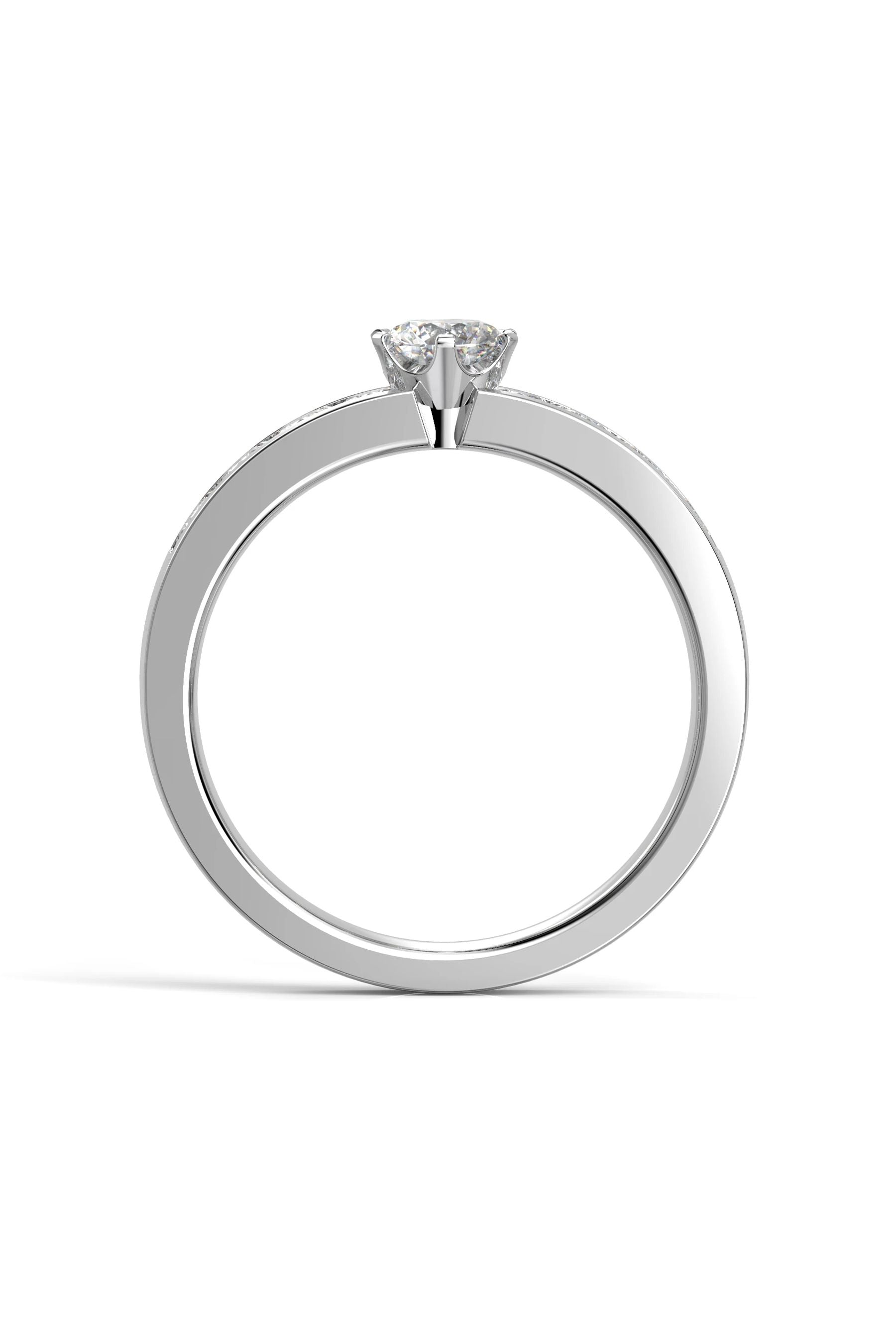 Festive Venice Solitaire Classic 0,30ct + 8x0,05ct 15,5