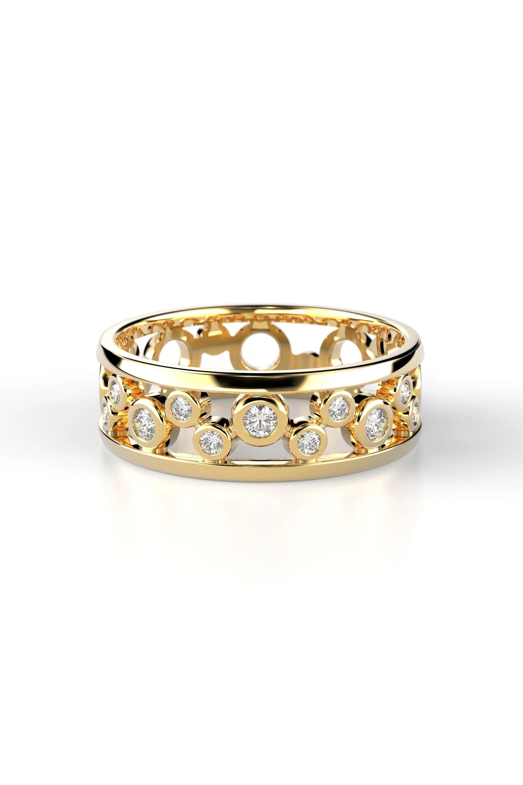 Festive Circular 8x0,01ct + 3x0,02ct 15,5