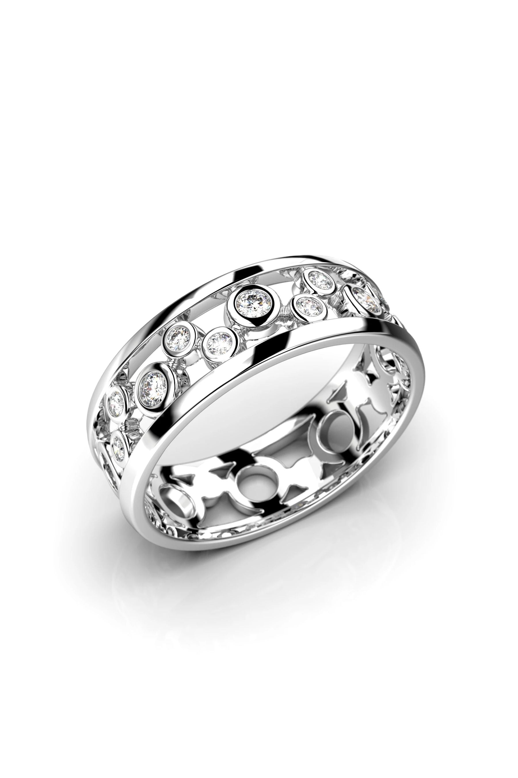 Festive Circular 8x0,01ct + 3x0,02ct 15,5