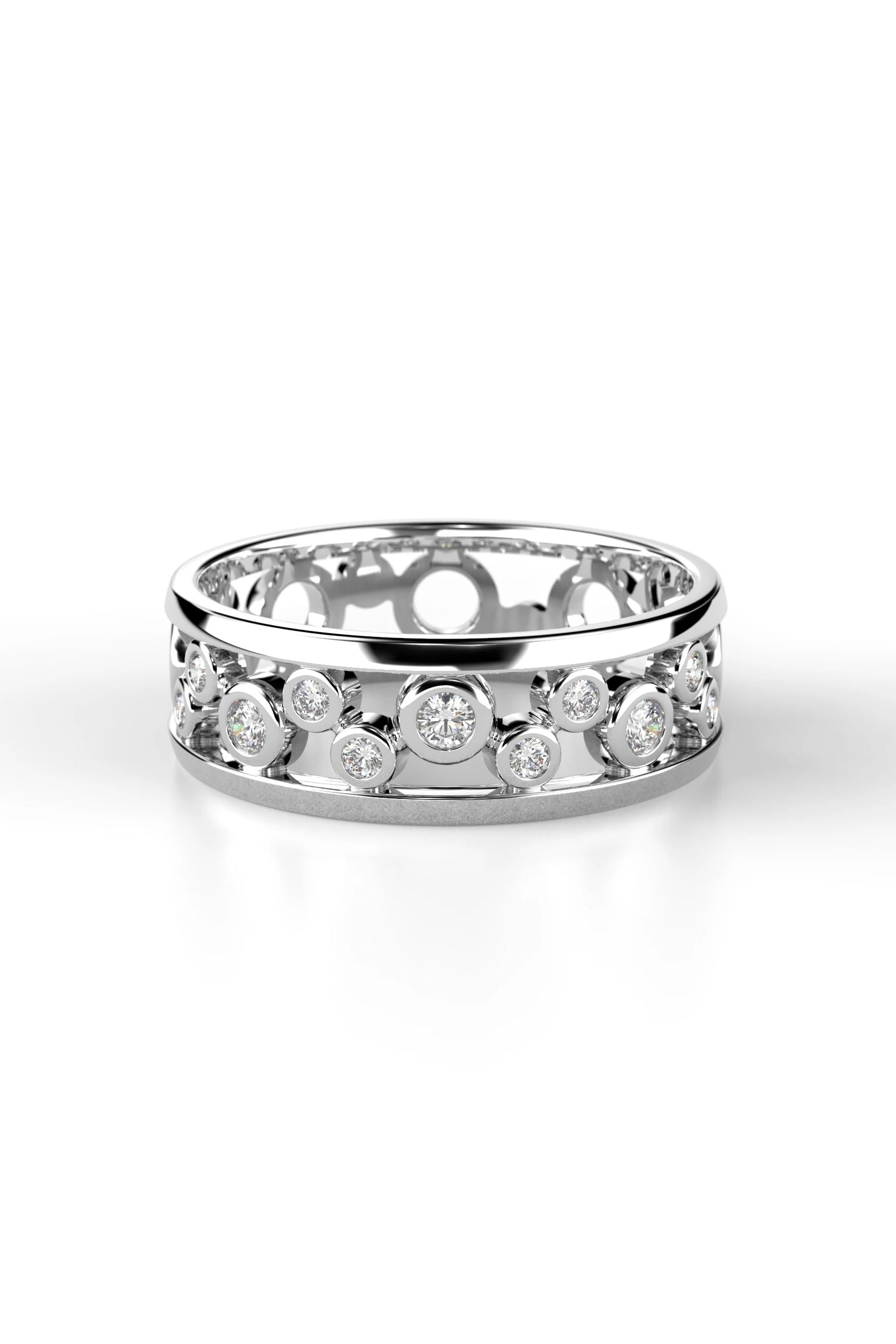 Festive Circular 8x0,01ct + 3x0,02ct 15,5