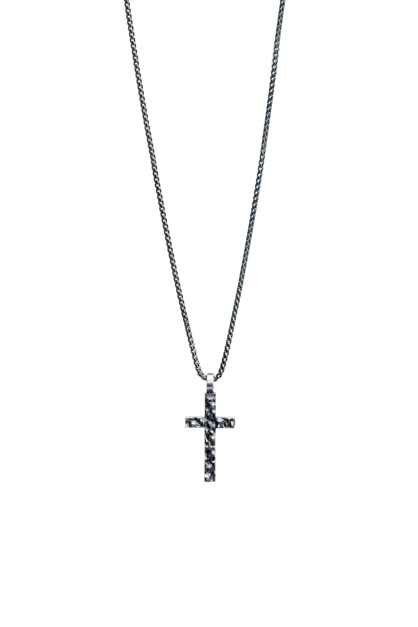 Lumoava Polku risti kaulakoru Säädettävä:45/50cm