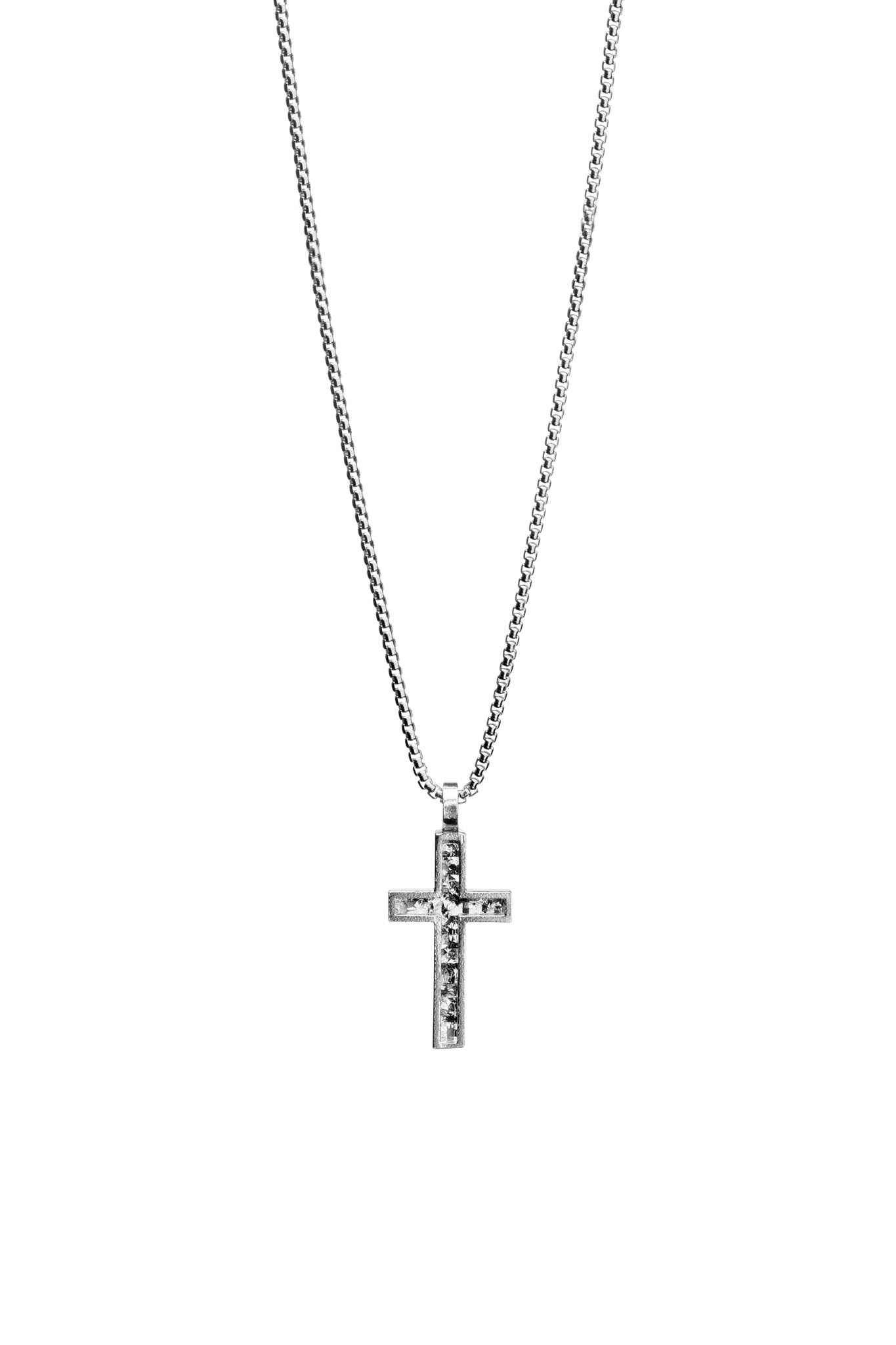 Lumoava Polku risti kaulakoru Säädettävä:45/50cm