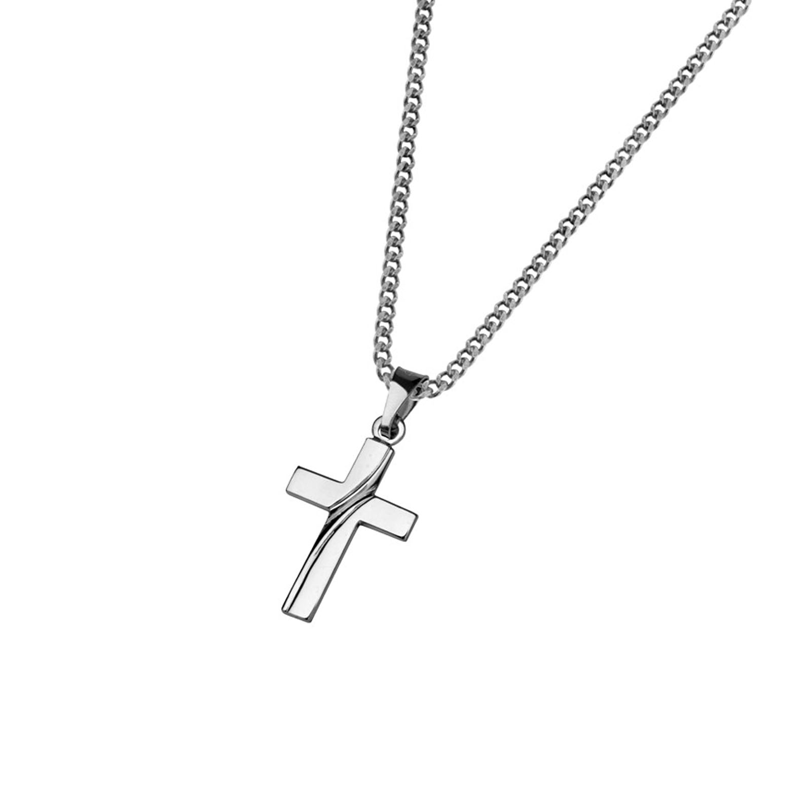 Saurum Aallot risti kaulakoru Säädettävä:42/45cm