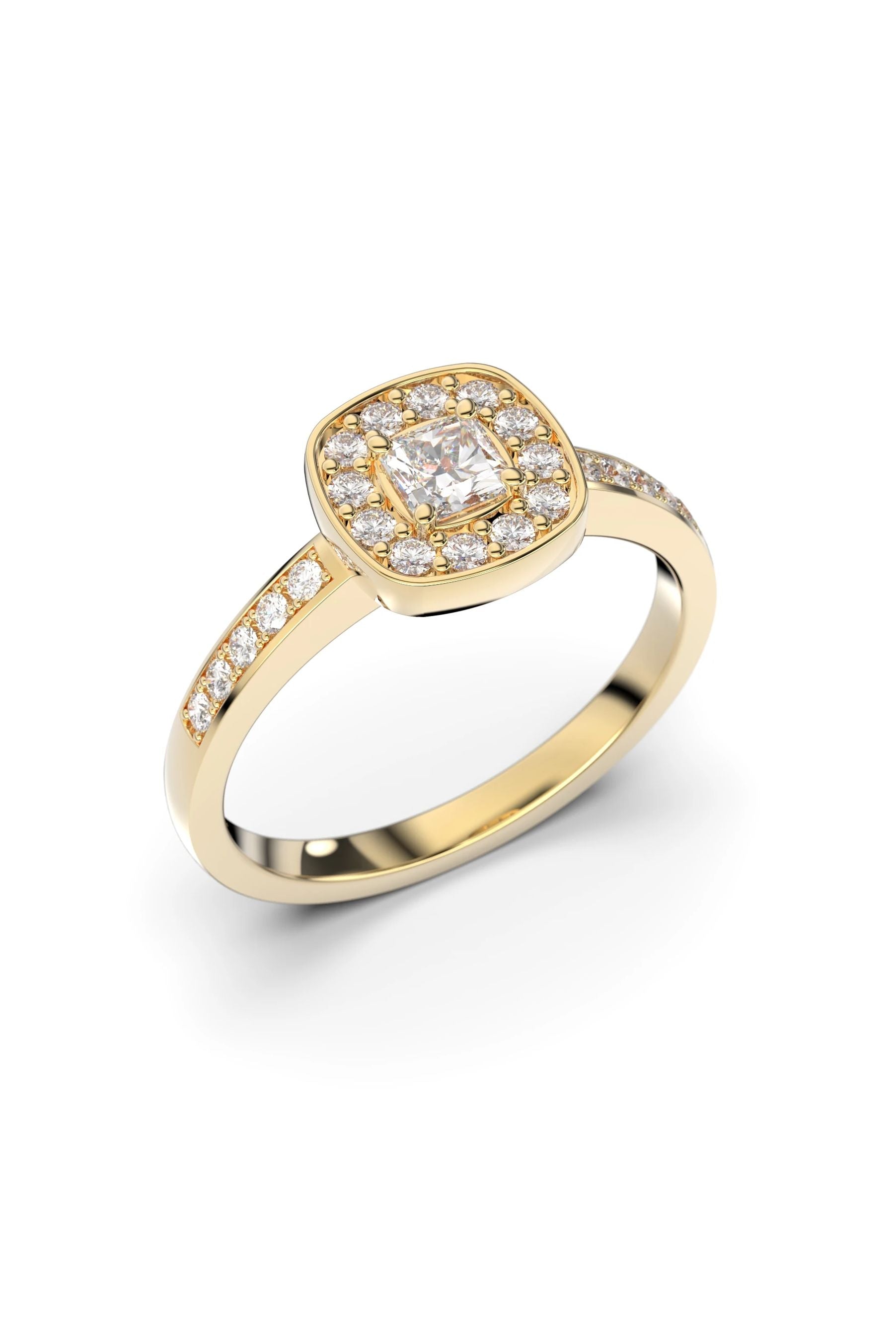 Festive Alicia Halo Asscher 0,21ct + 22x0,01ct 15,5