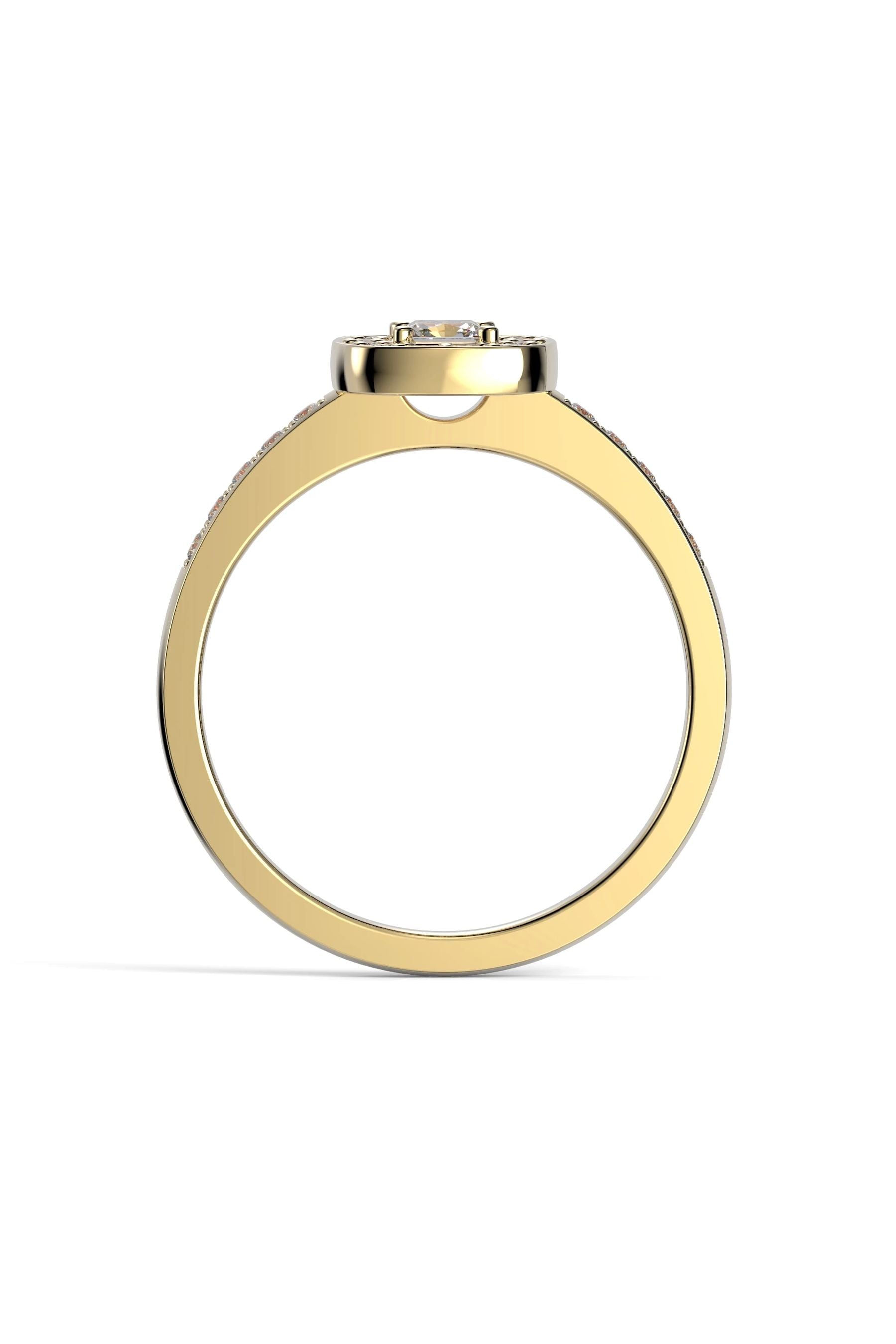 Festive Alicia Halo Asscher 0,21ct + 22x0,01ct 15,5