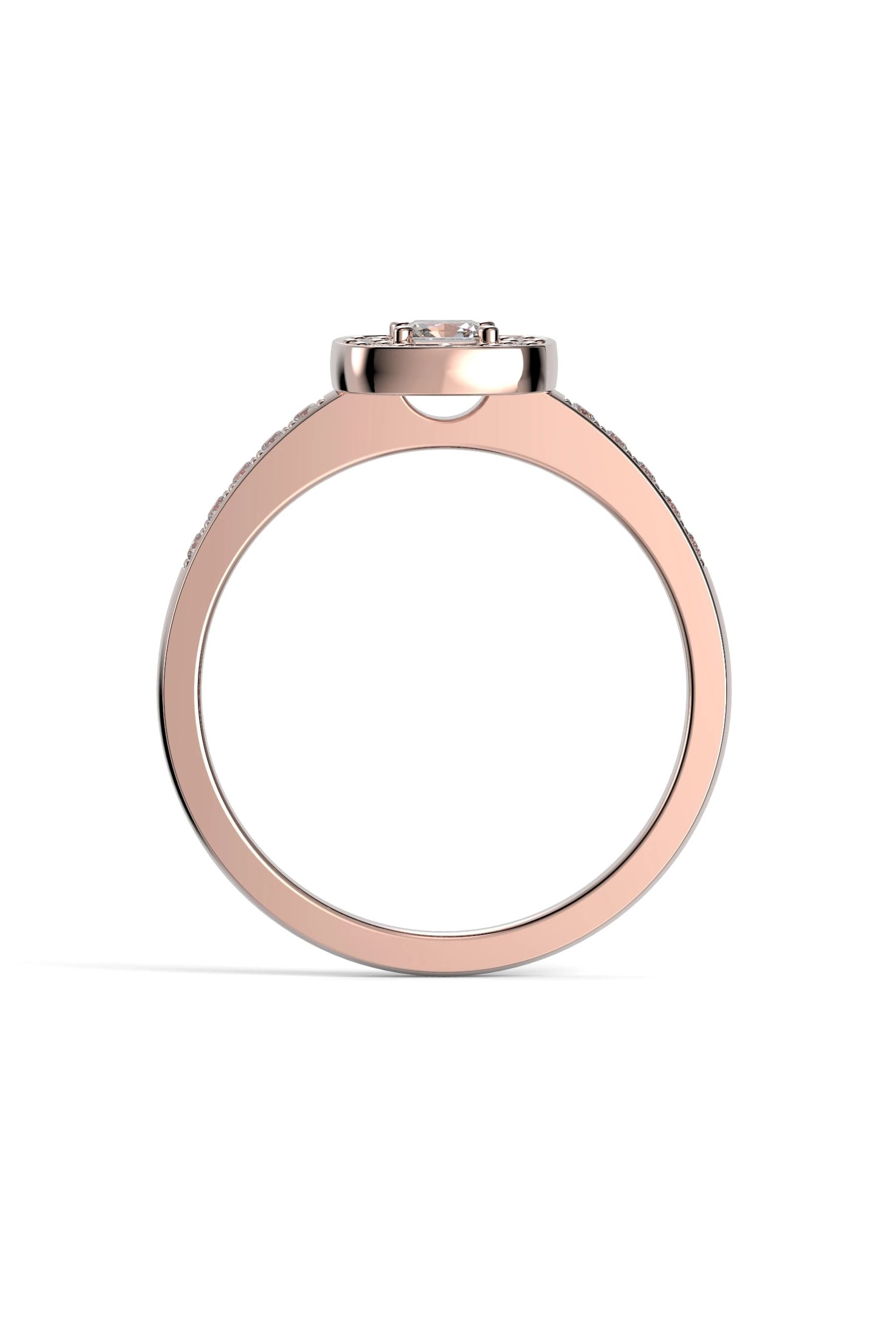 Festive Alicia Halo Asscher 0,21ct + 22x0,01ct 15,5