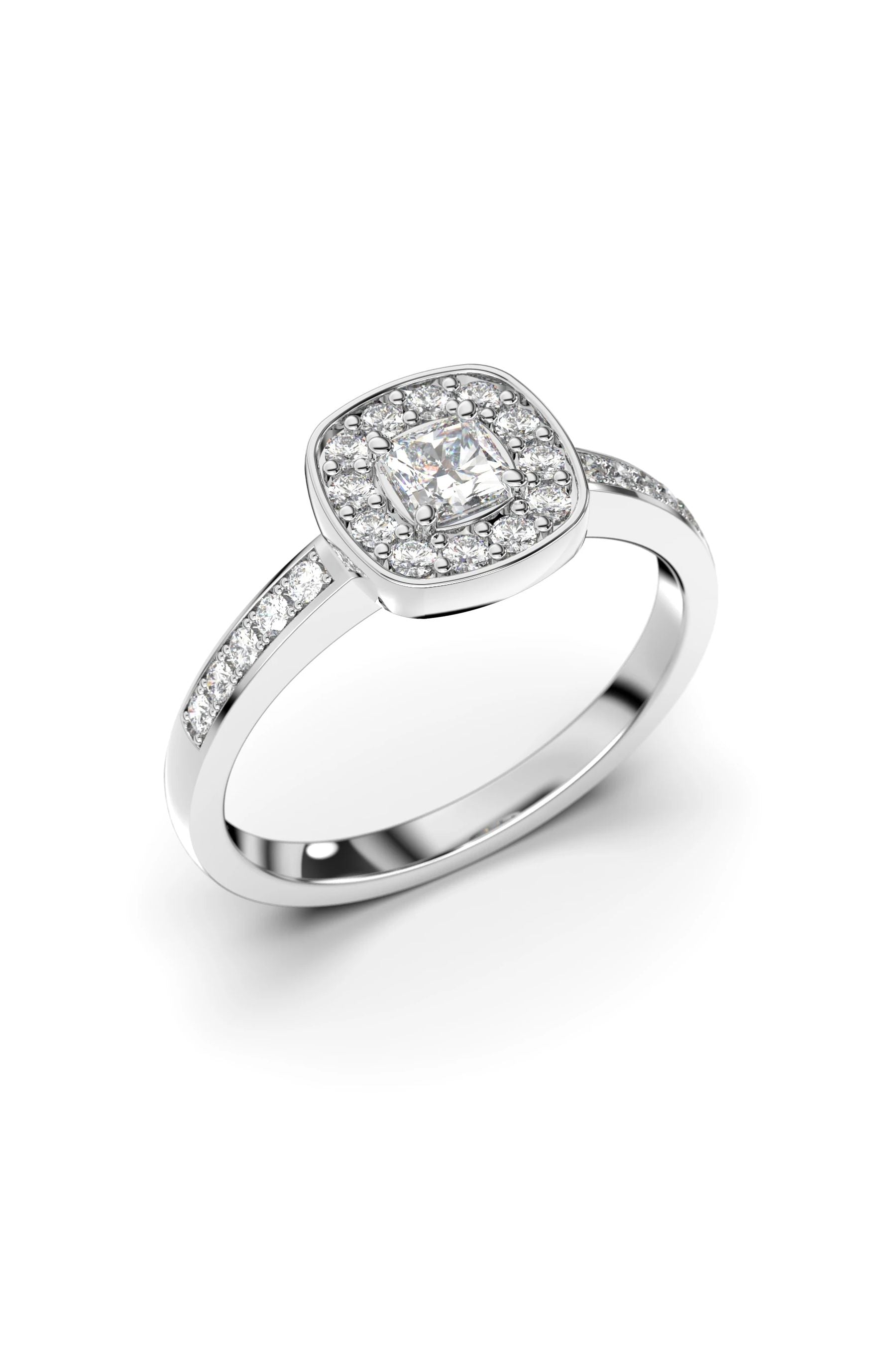 Festive Alicia Halo Asscher 0,21ct + 22x0,01ct 15,5