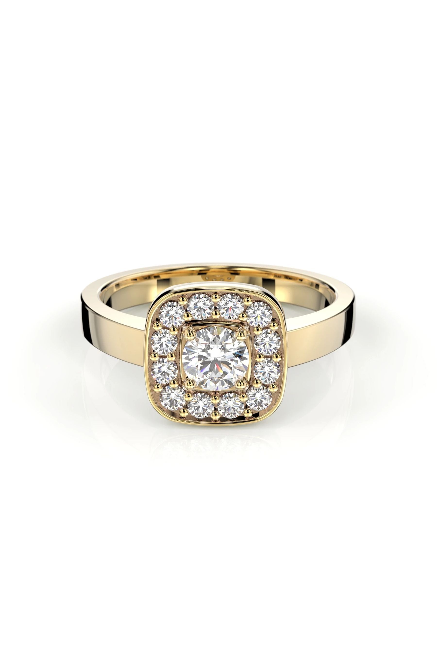 Festive Jane Halo 0,30ct + 12x0,02ct 15,5