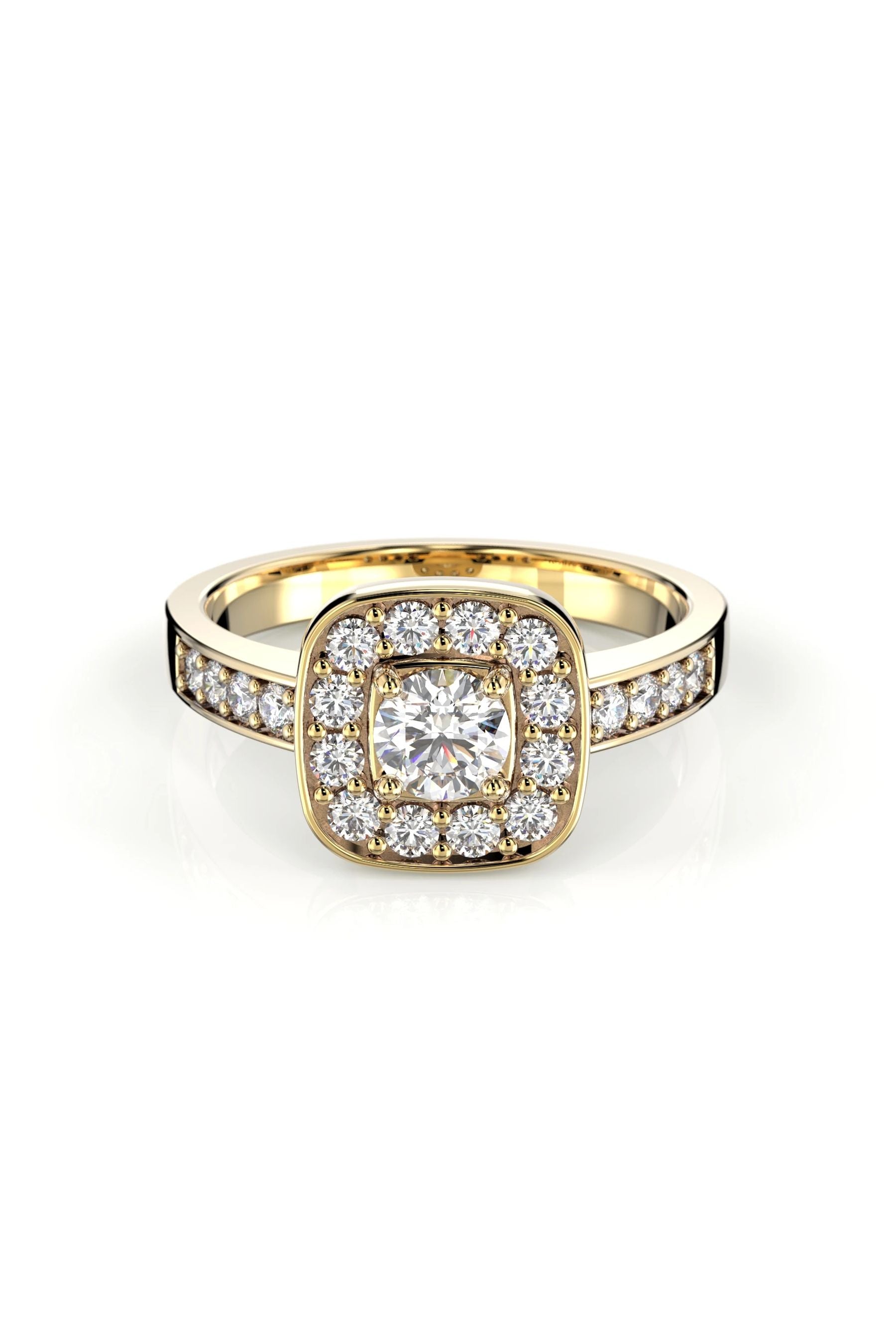 Festive Jane Halo Sides 0,30ct + 20x0,02ct 15,5