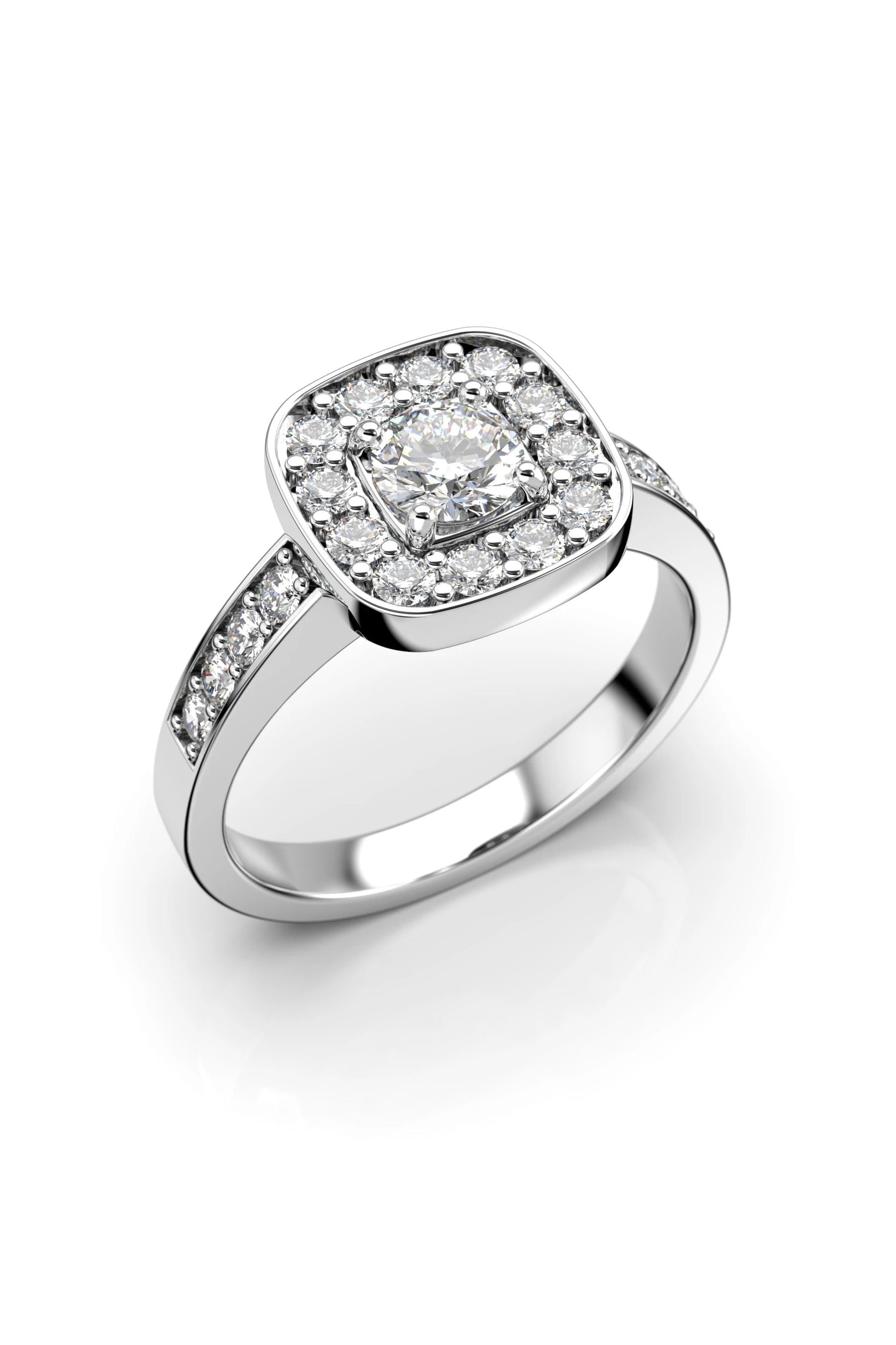 Festive Jane Halo Sides 0,30ct + 20x0,02ct 15,5