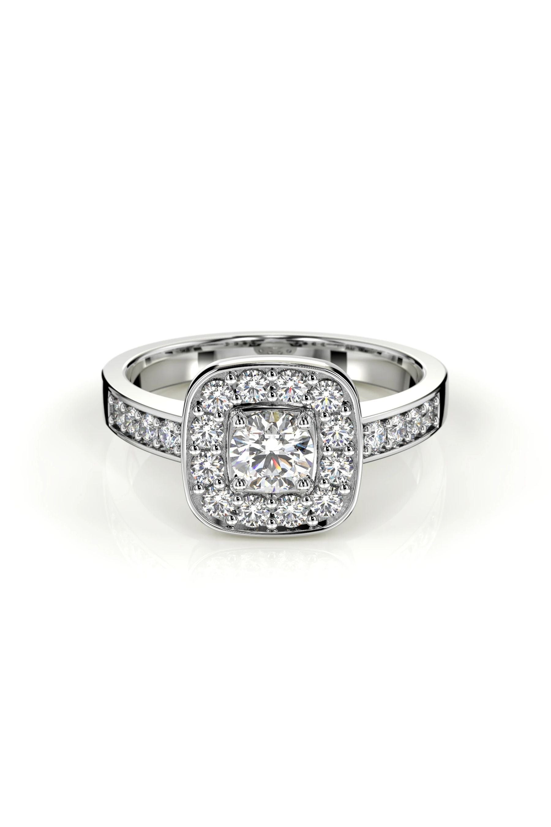 Festive Jane Halo Sides 0,30ct + 20x0,02ct 15,5