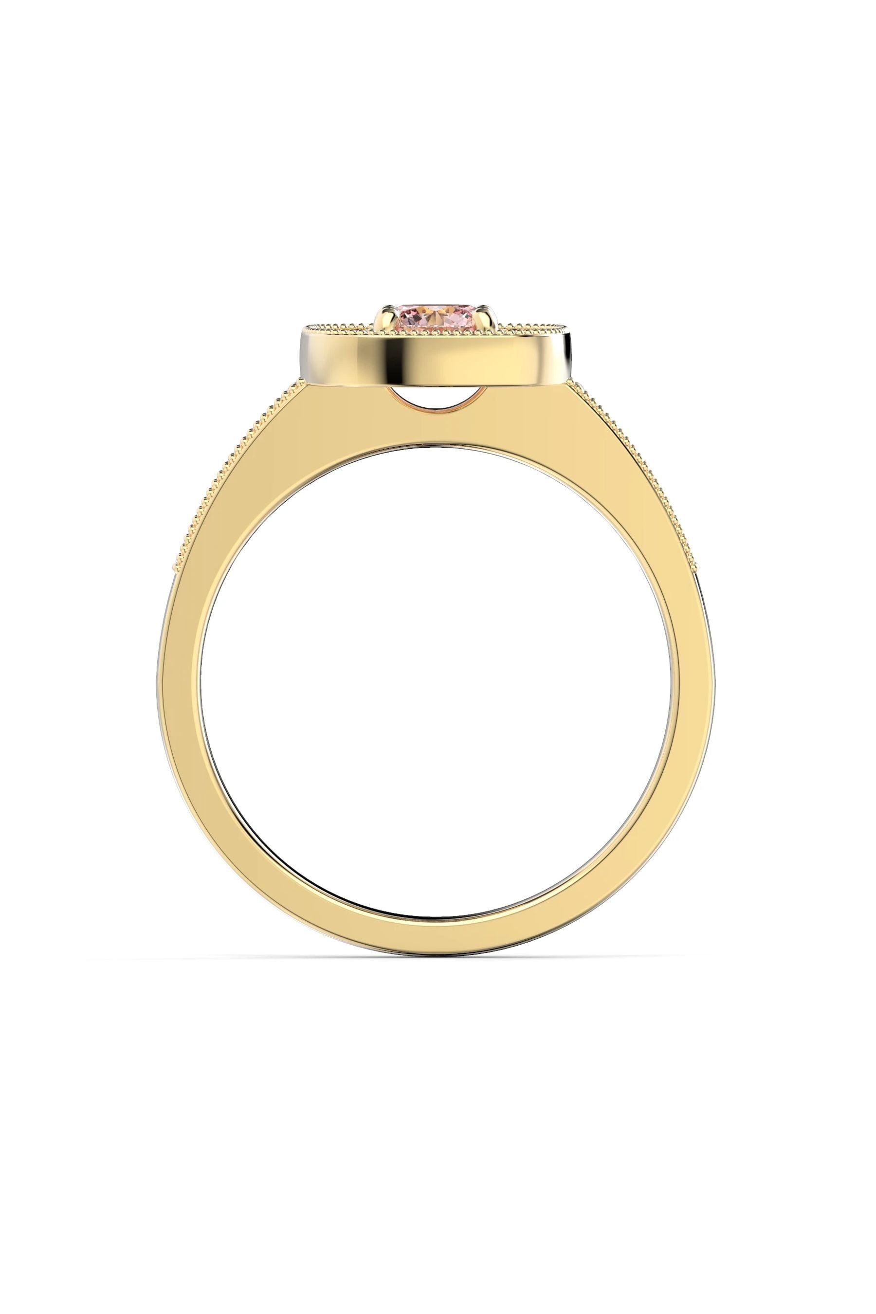 Festive Jane Halo Sides Morganiitti + 20x0,02ct 15,5