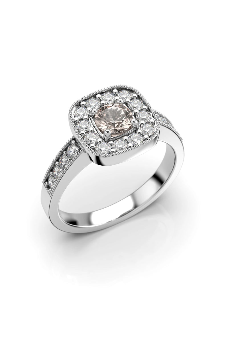 Festive Jane Halo Sides Morganiitti + 20x0,02ct 504-070M-VK tuotekuva