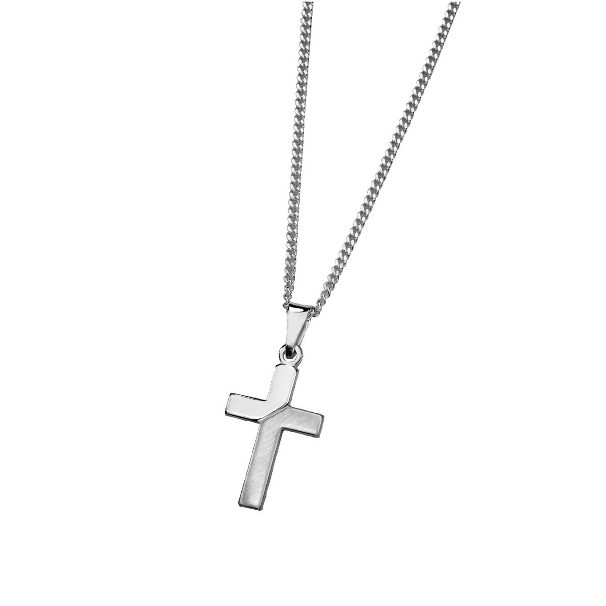 Saurum Matta/Kiiltävä ristikaulakoru Säädettävä:42/45cm