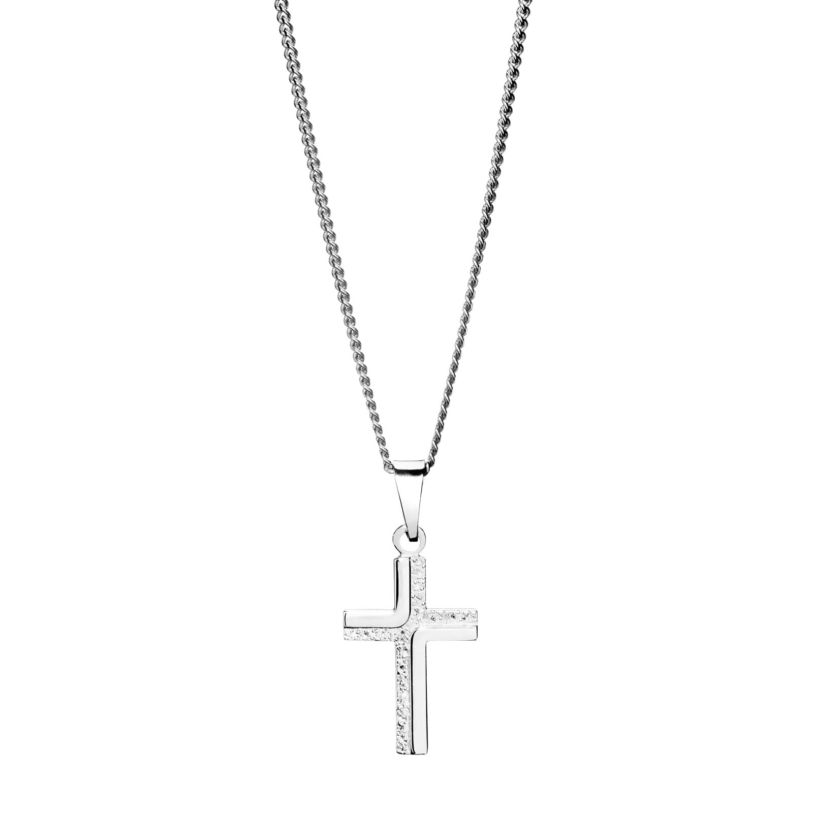 Saurum Kuvioitu risti kaulakoru Säädettävä:42/45cm