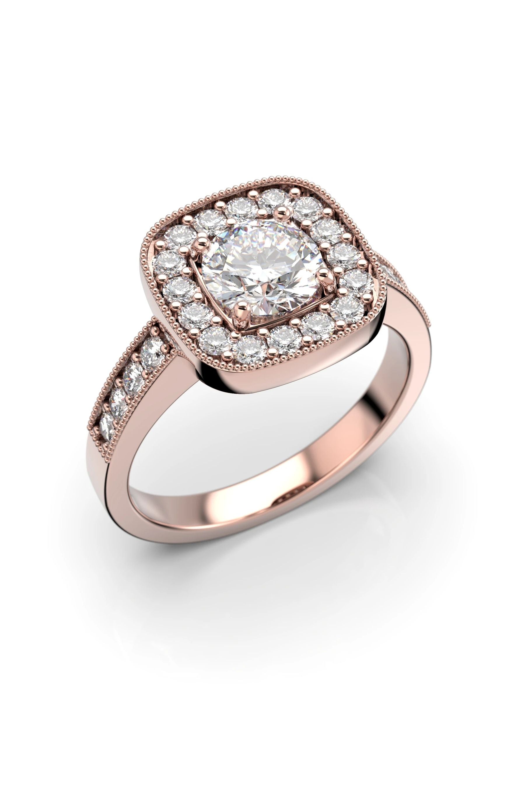 Festive Carolina Halo Safiir 24x0,02ct 15,5