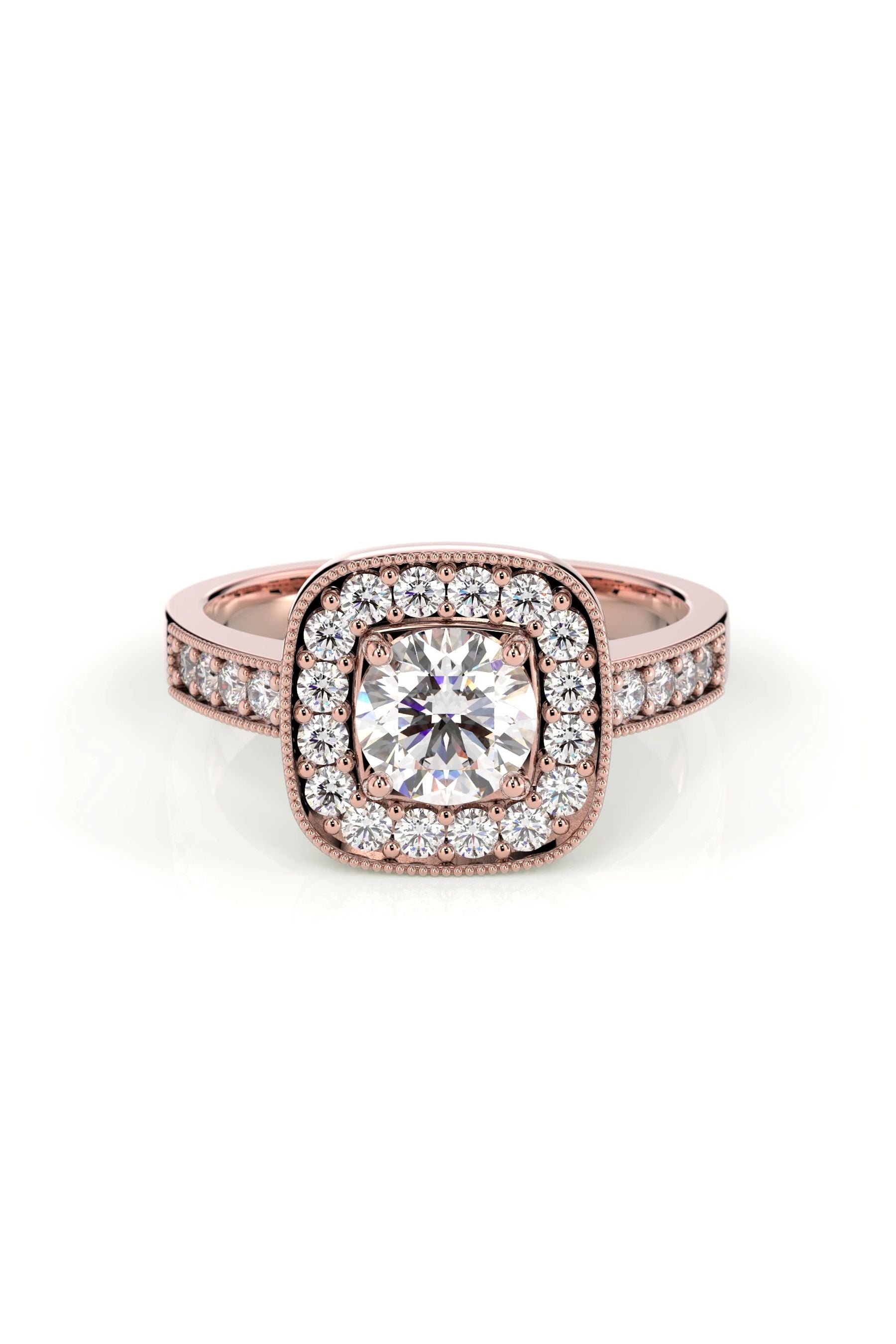 Festive Carolina Halo Safiir 24x0,02ct 15,5