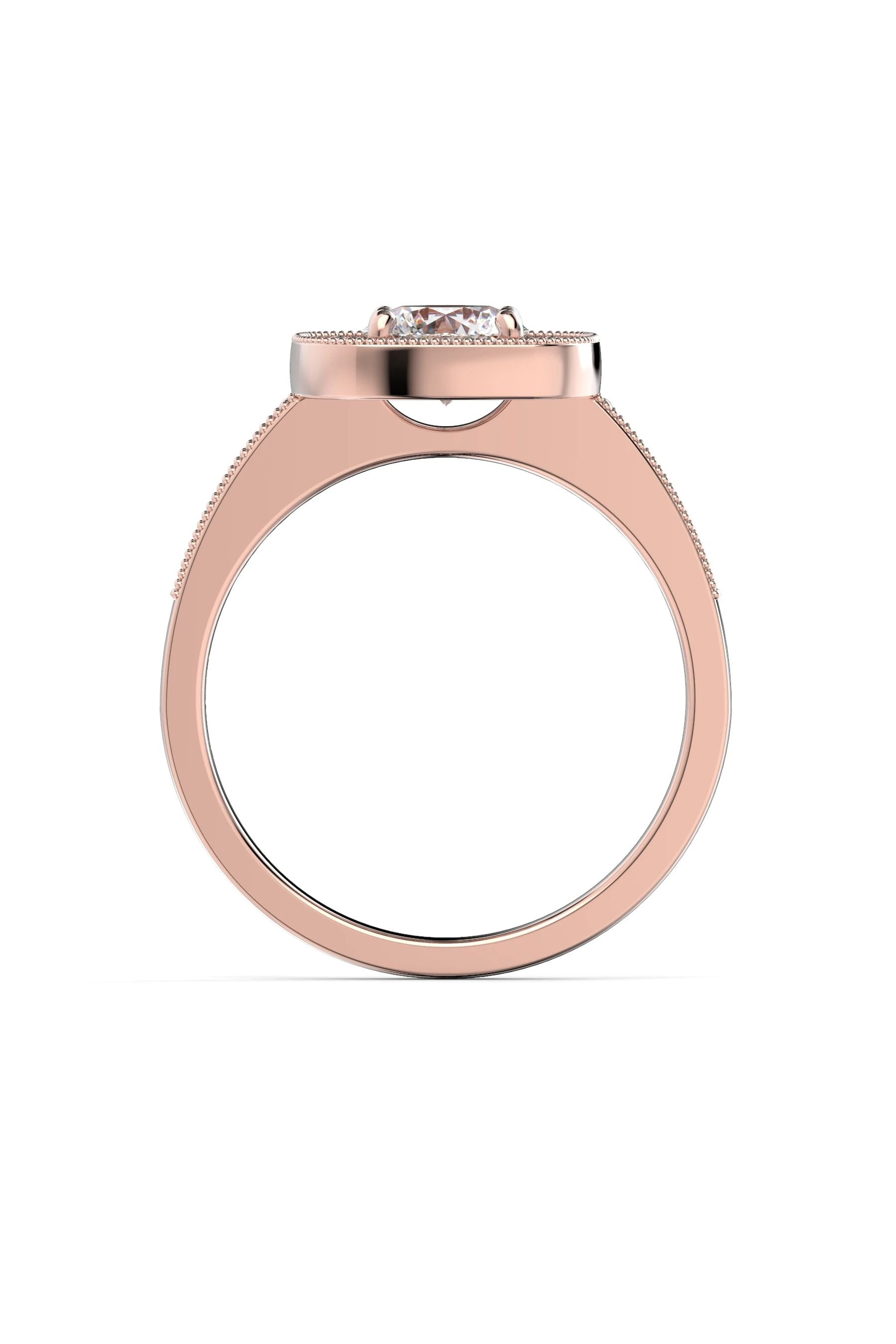 Festive Carolina Halo Safiir 24x0,02ct 15,5