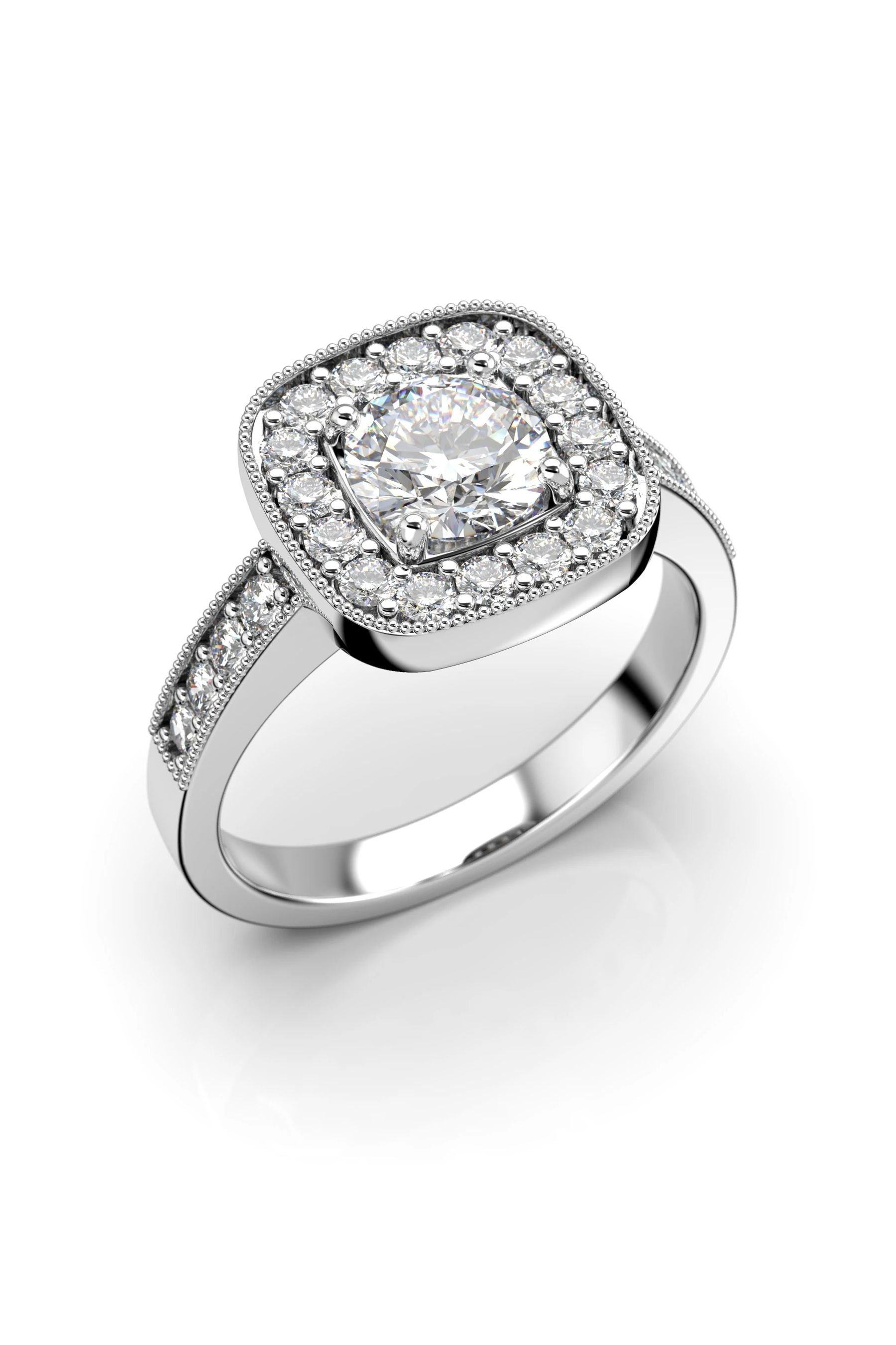 Festive Carolina Halo Safiir 24x0,02ct 15,5