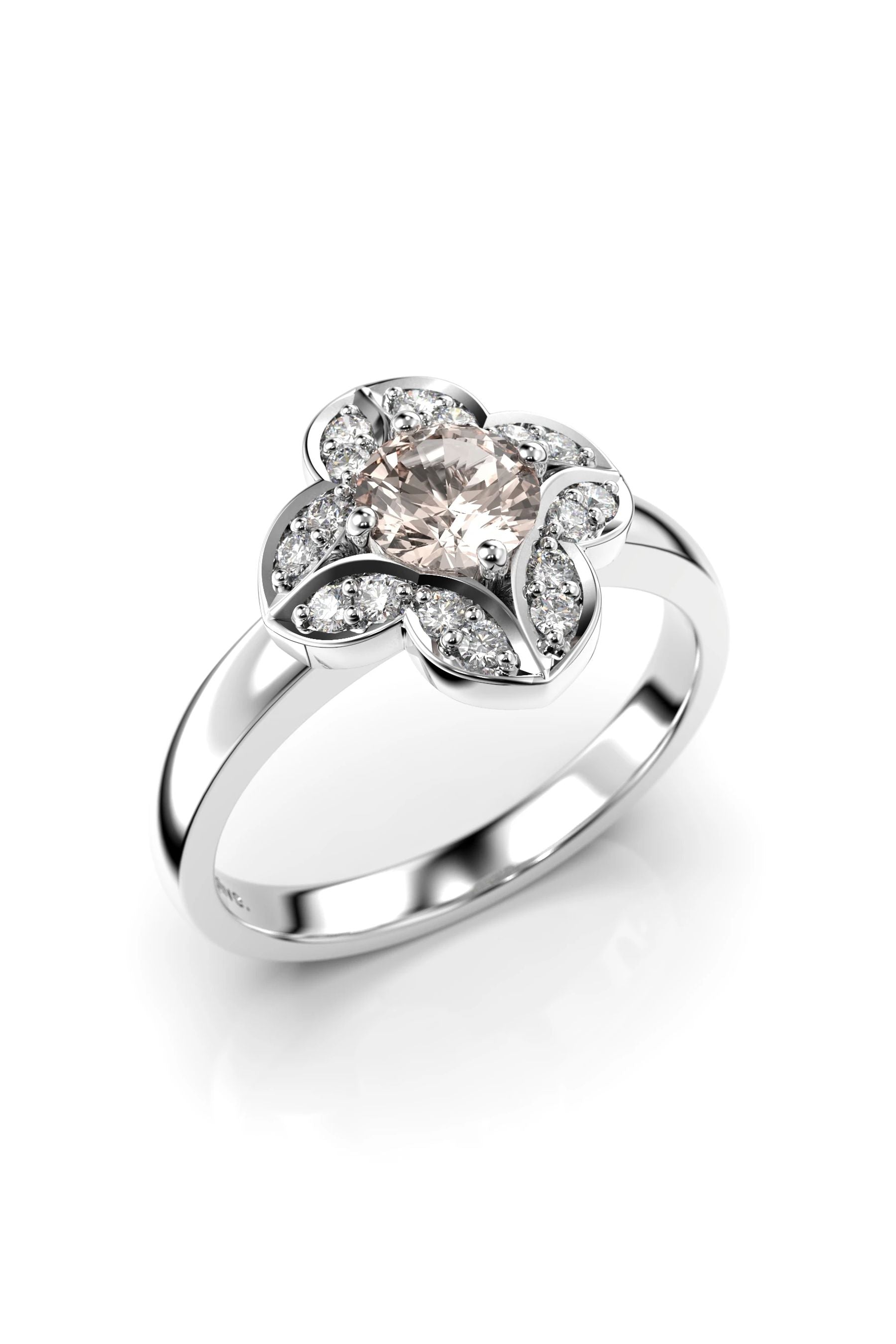 Festive Magnolia Morganiitti 16x0,01ct 15,5