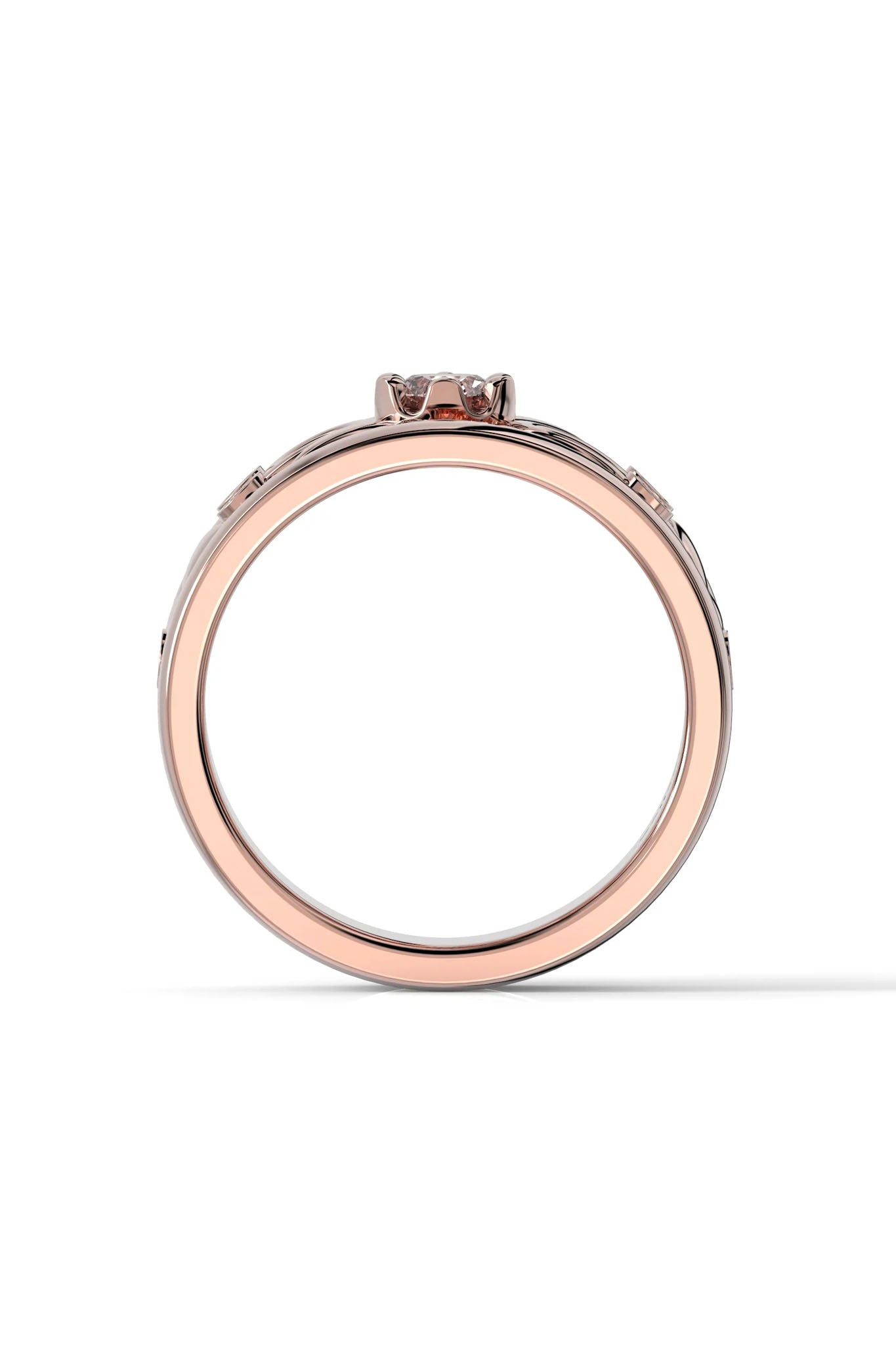 Festive Metsän Aarre punakultainen timanttisormus 0,29ct 15,5