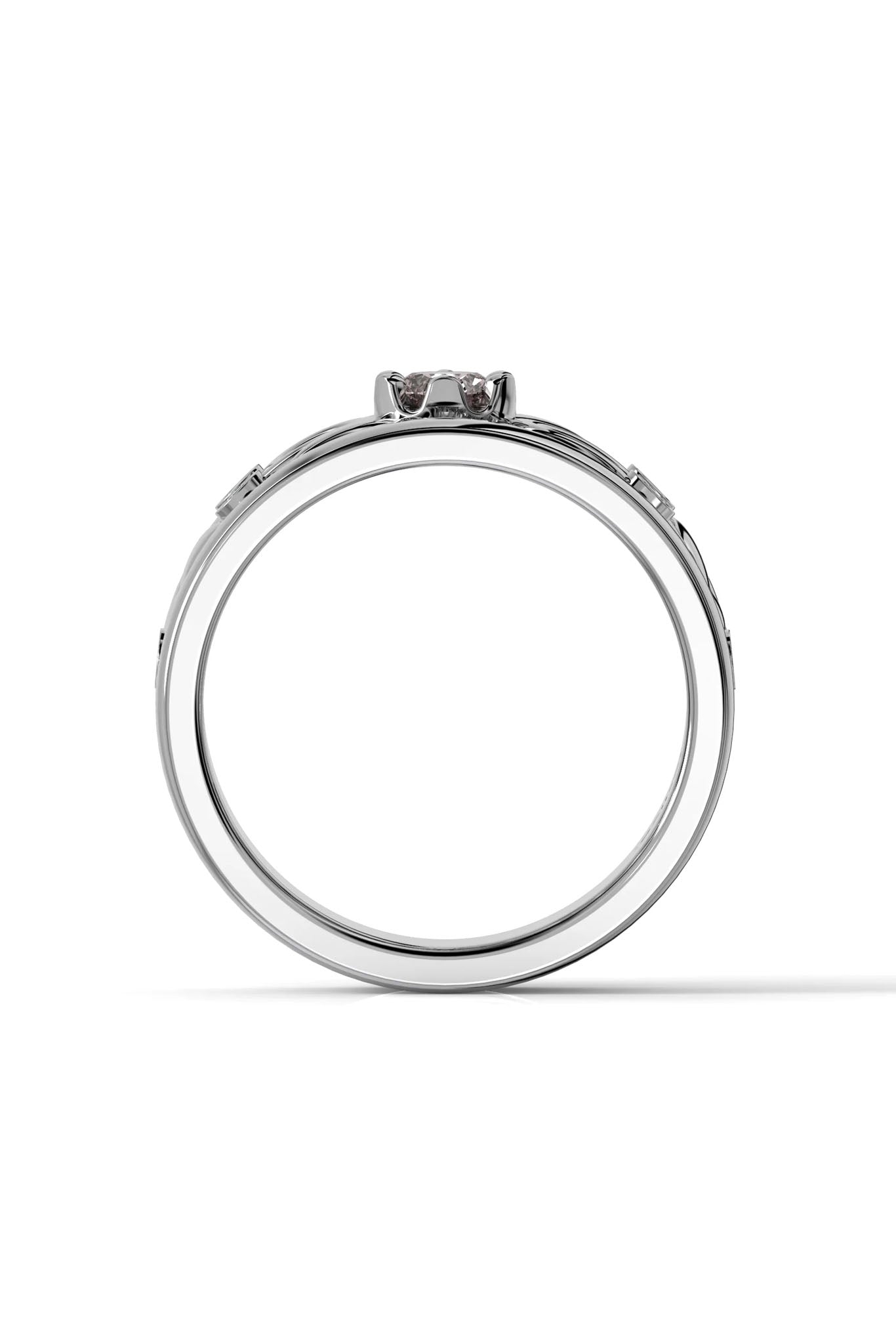 Festive Metsän Aarre valkokultainen timanttisormus 0,29ct 15,5