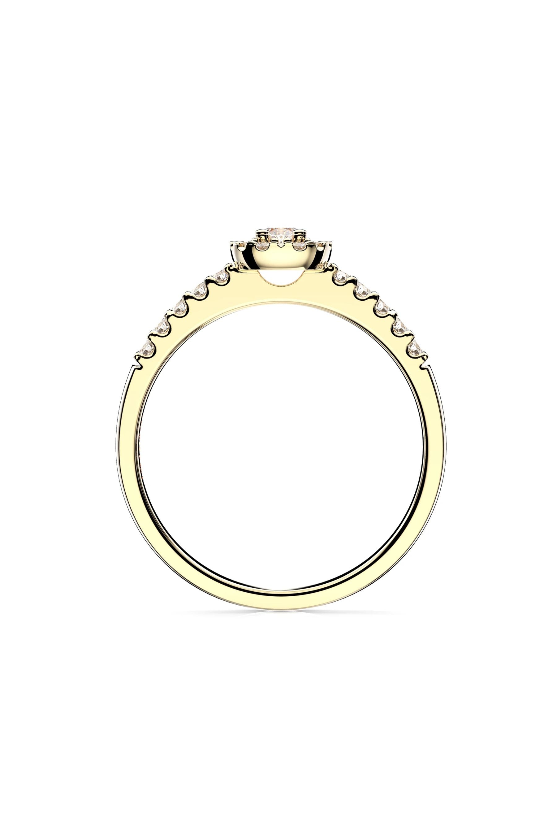 Festive Jasmin Halo 0,07ct + 18x0,01ct 15,5