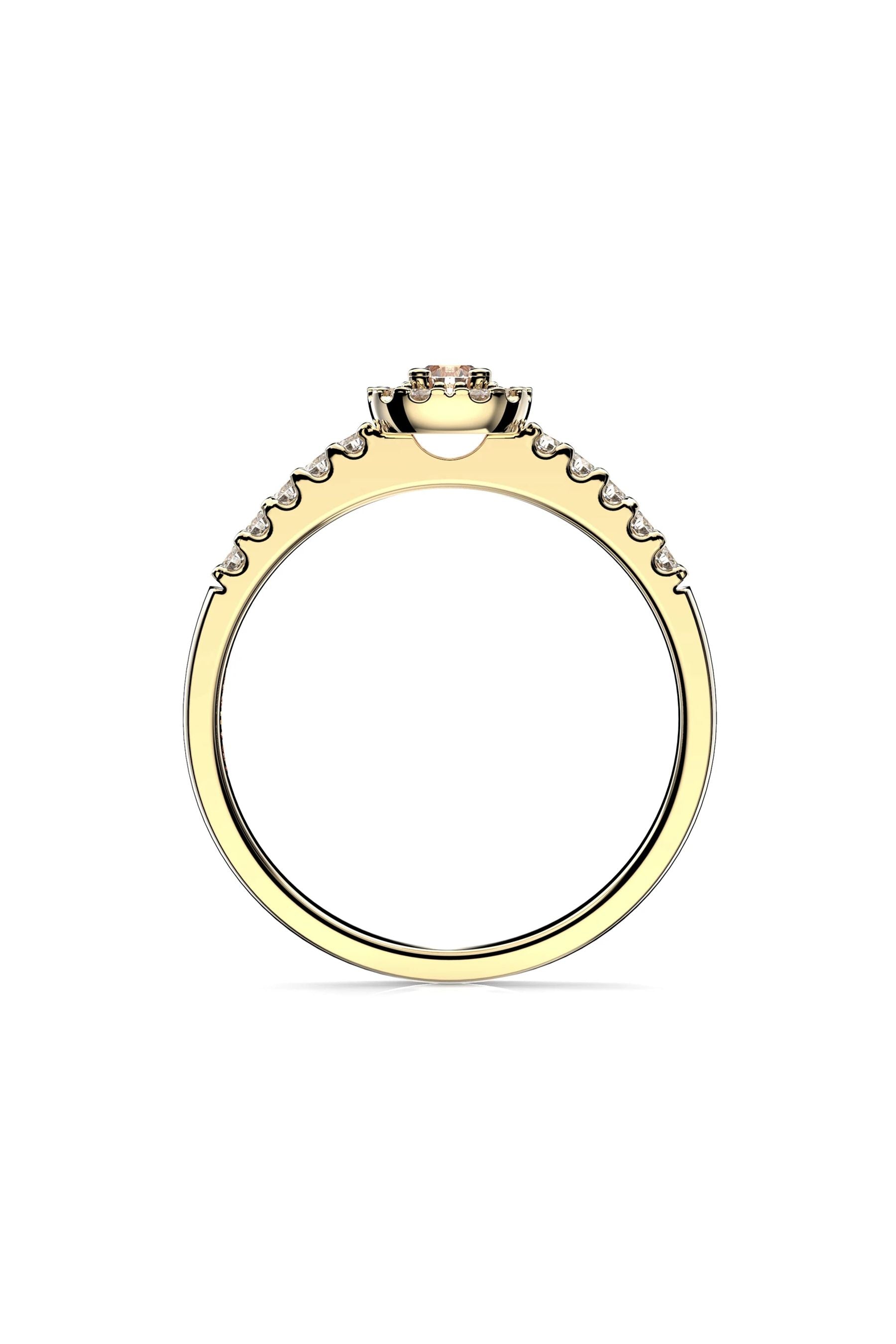 Festive Jasmin Halo Morganiitti + 18x0,01ct 15,5