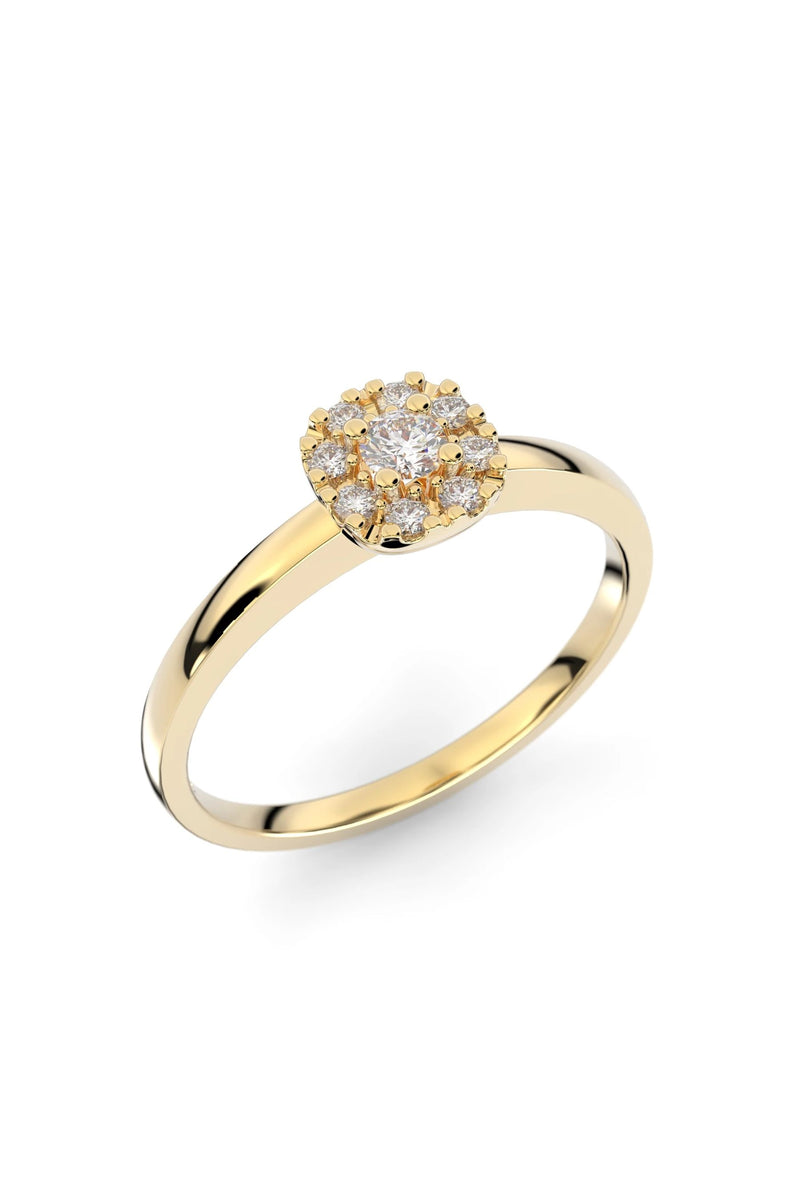 Festive Jasmin Halo 0,07ct + 8x0,01ct 562-015-KK tuotekuva