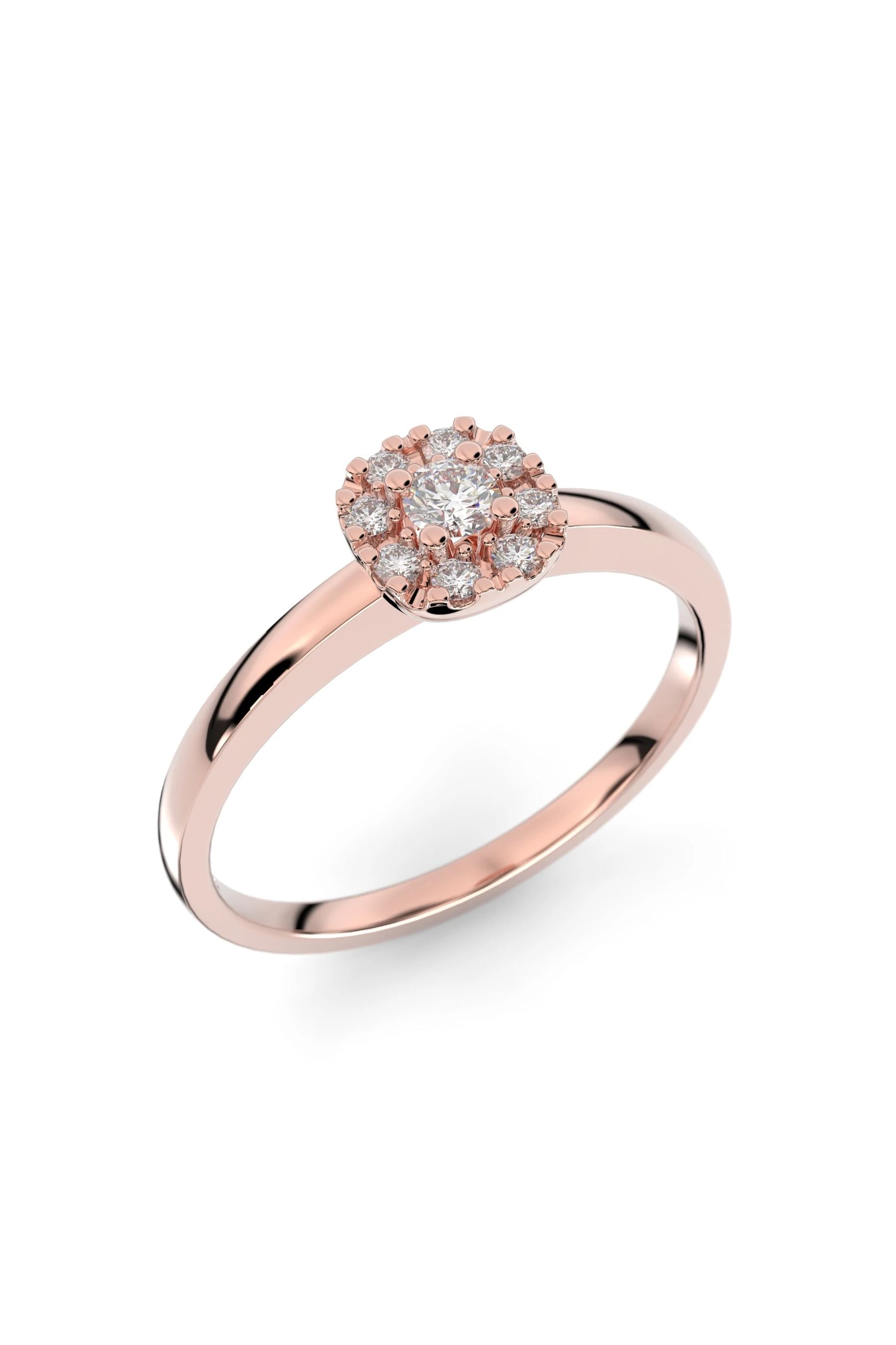 Festive Jasmin Halo 0,07ct + 8x0,01ct 15,5