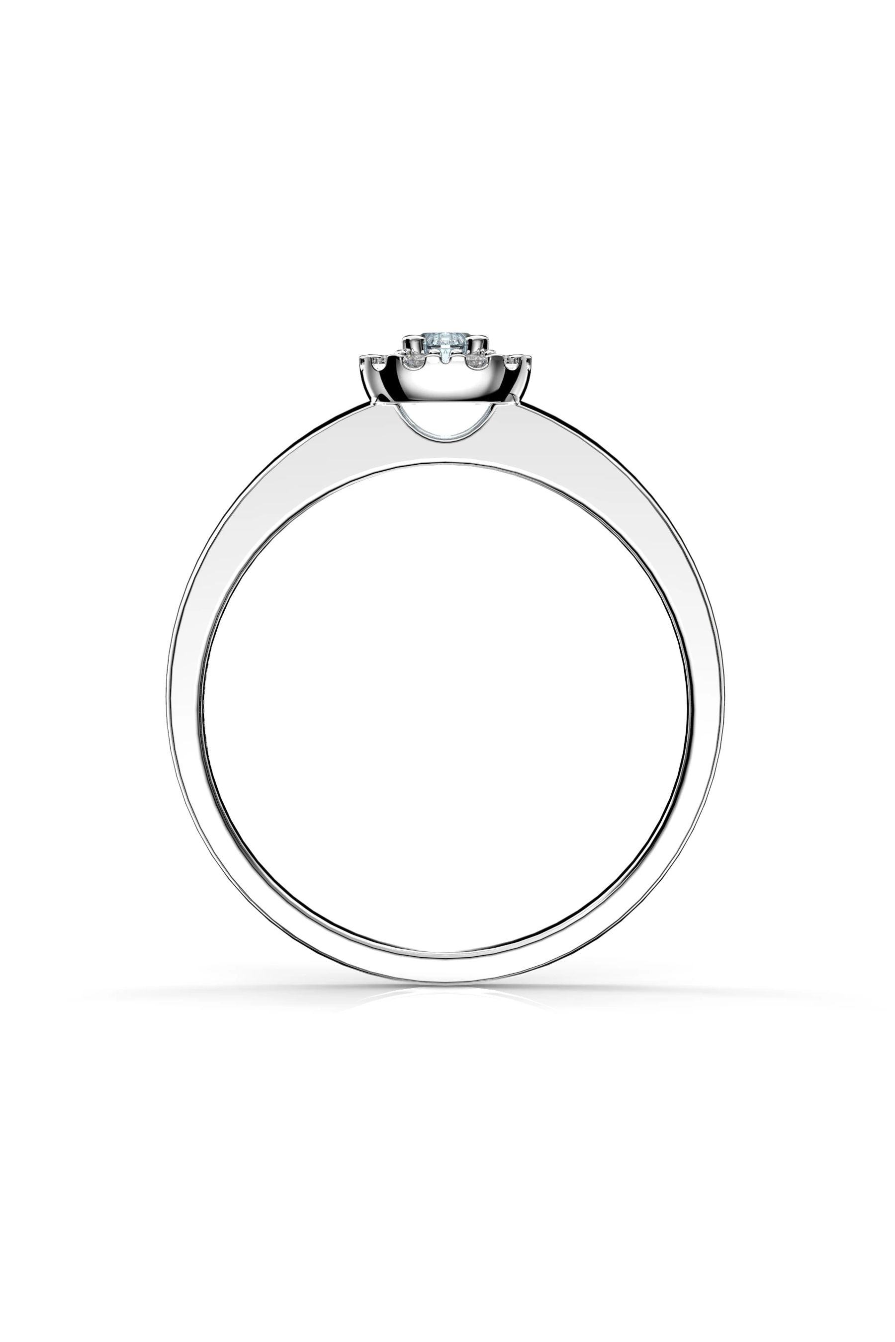 Festive Jasmin Halo Akvamariini + 8x0,01ct 15,5