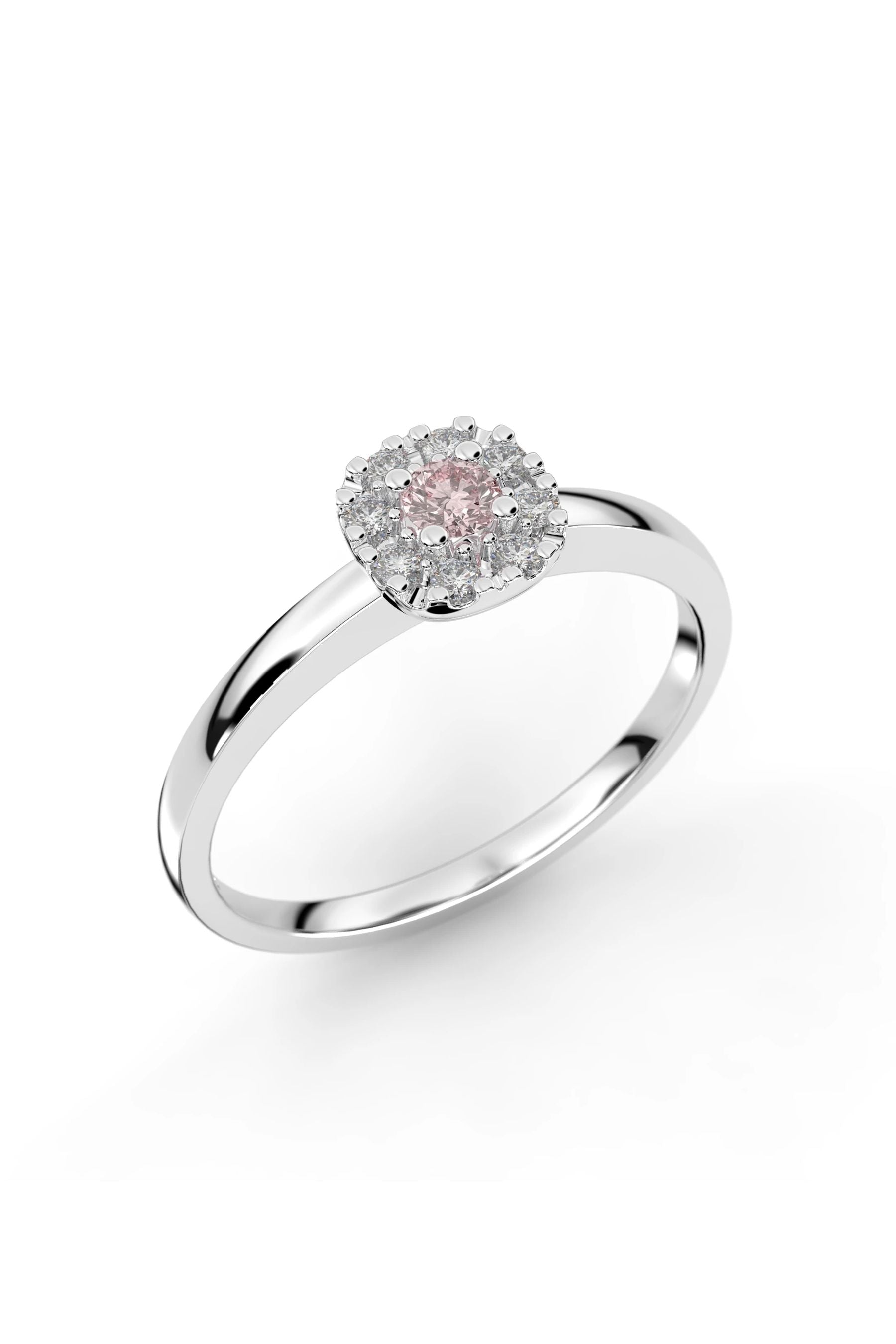 Festive Jasmin Halo Morganiitti + 8x0,01ct 15,5