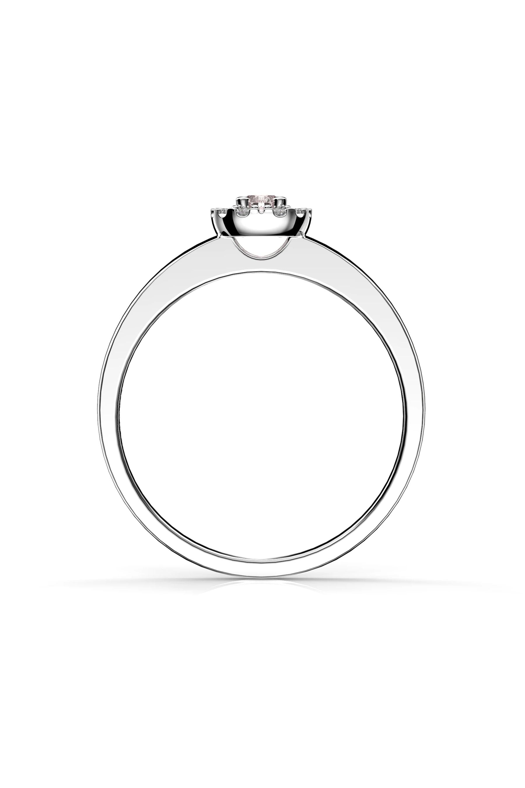 Festive Jasmin Halo Morganiitti + 8x0,01ct 15,5