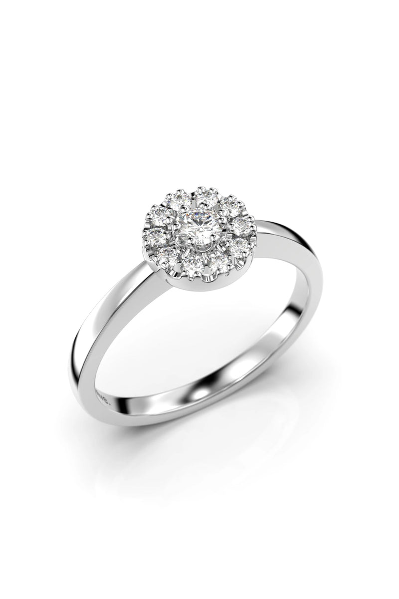 Festive Olivia Halo Pyöreä 0,07ct + 10x0,01ct 563-017-VK tuotekuva