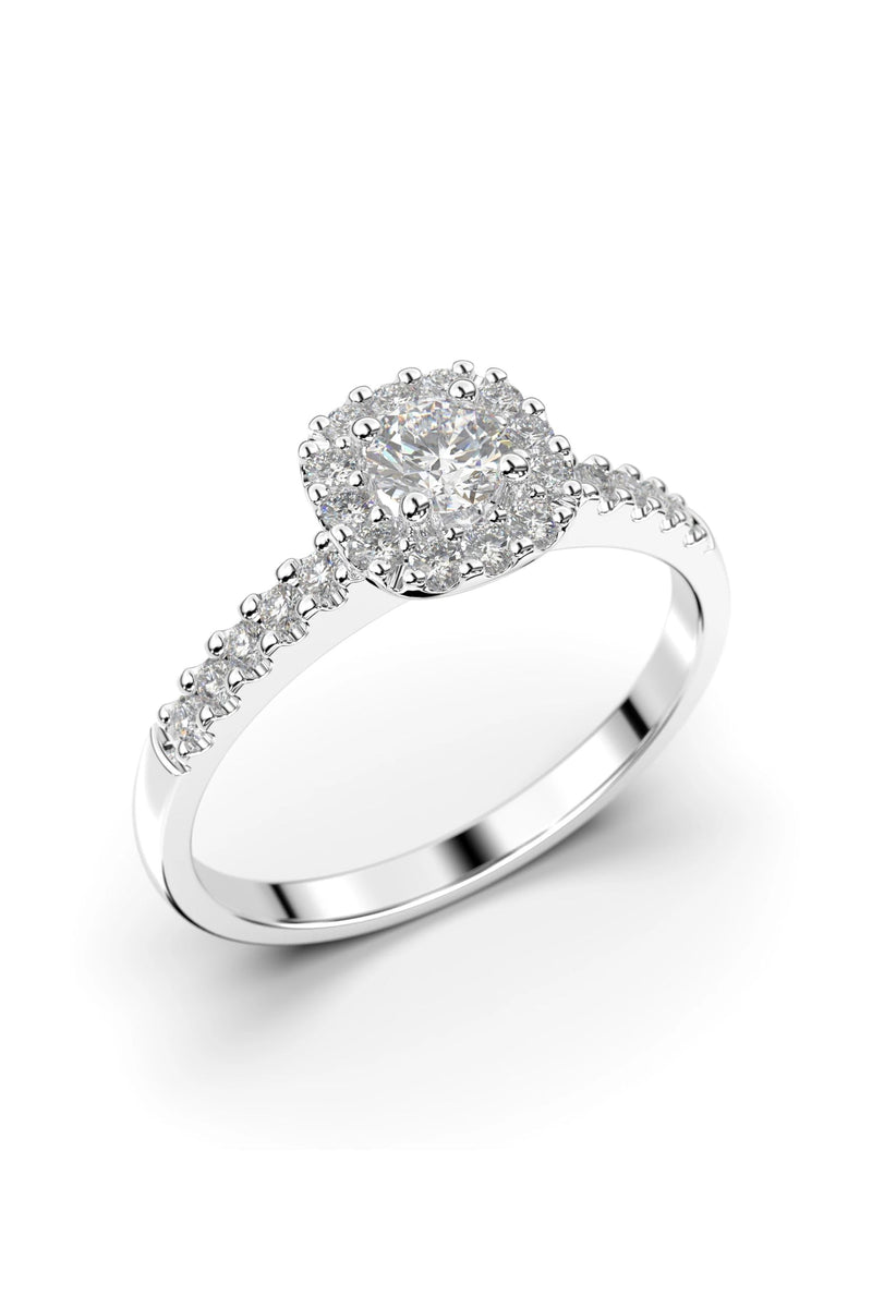 Festive Janette Halo Sivukivillä 0,18ct + 22x0,01ct 566-040-VK tuotekuva