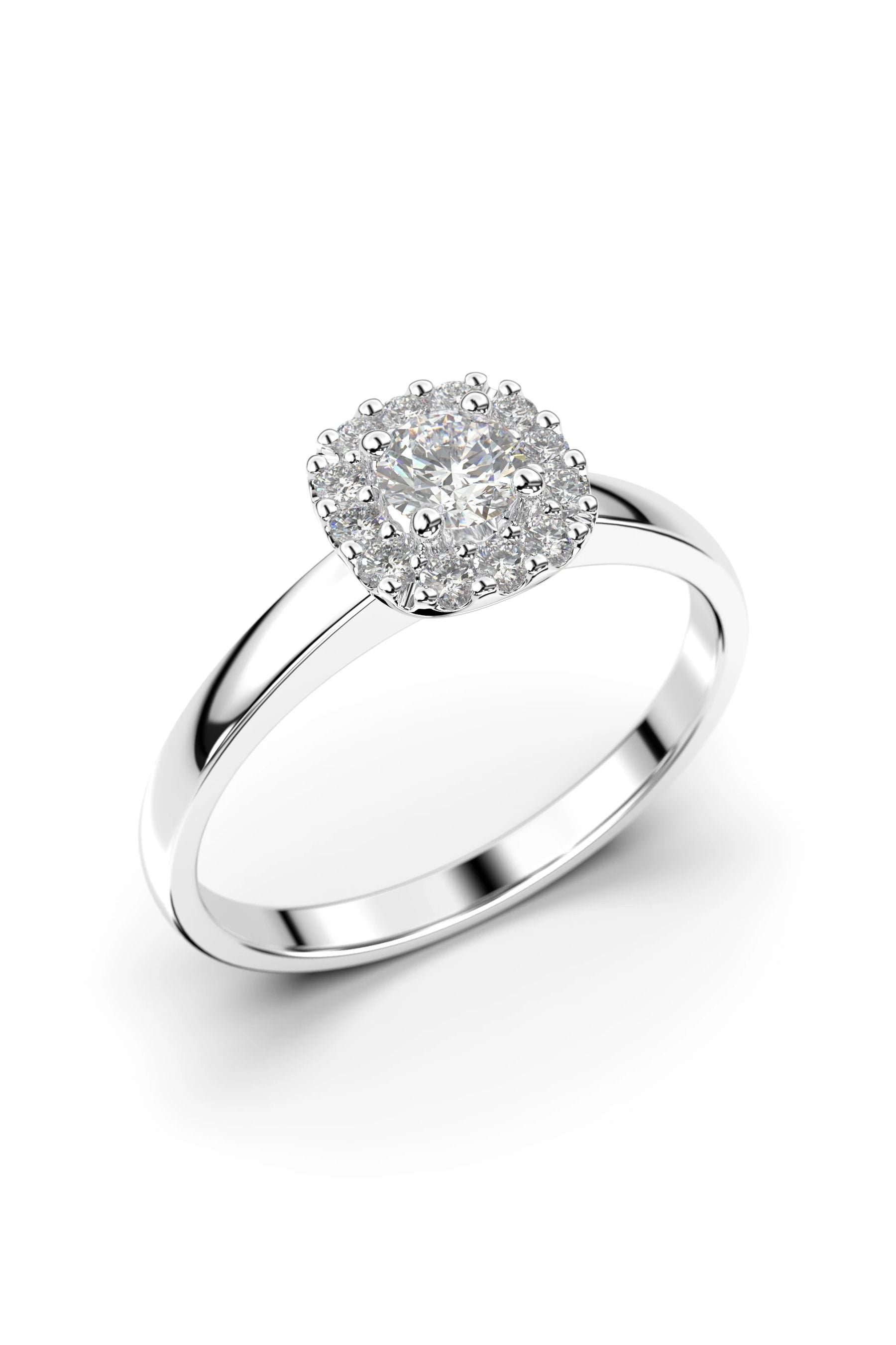 Festive Janette Halo 0,18ct + 12x0,01ct 15,5