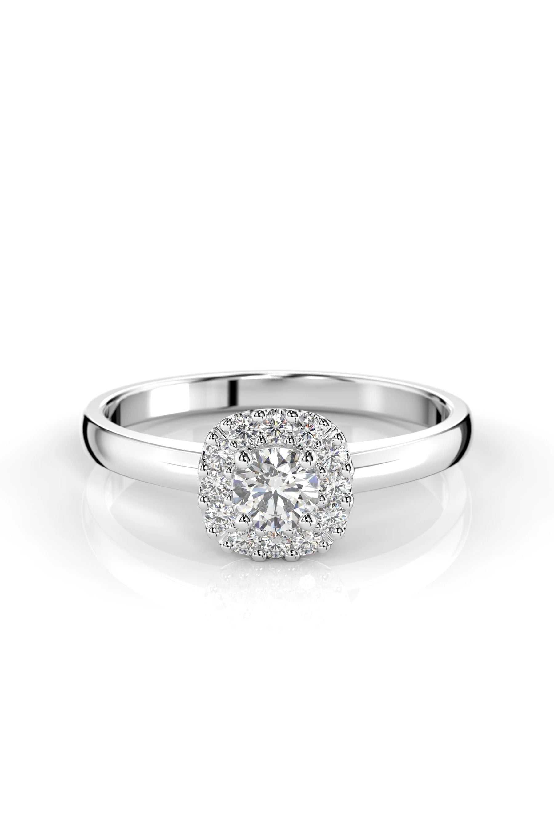 Festive Janette Halo 0,18ct + 12x0,01ct 15,5
