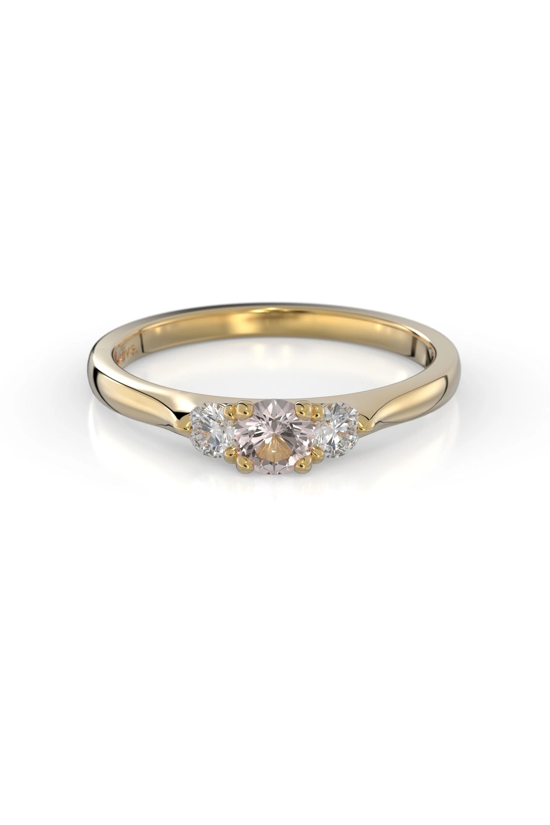 Festive Megan Trilogy Morganiitti + 2x0,07ct 15,5