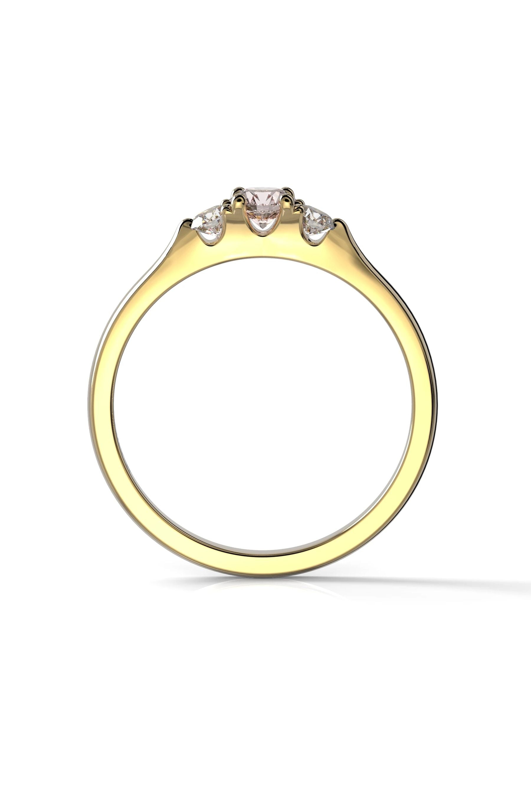 Festive Megan Trilogy Morganiitti + 2x0,07ct 15,5