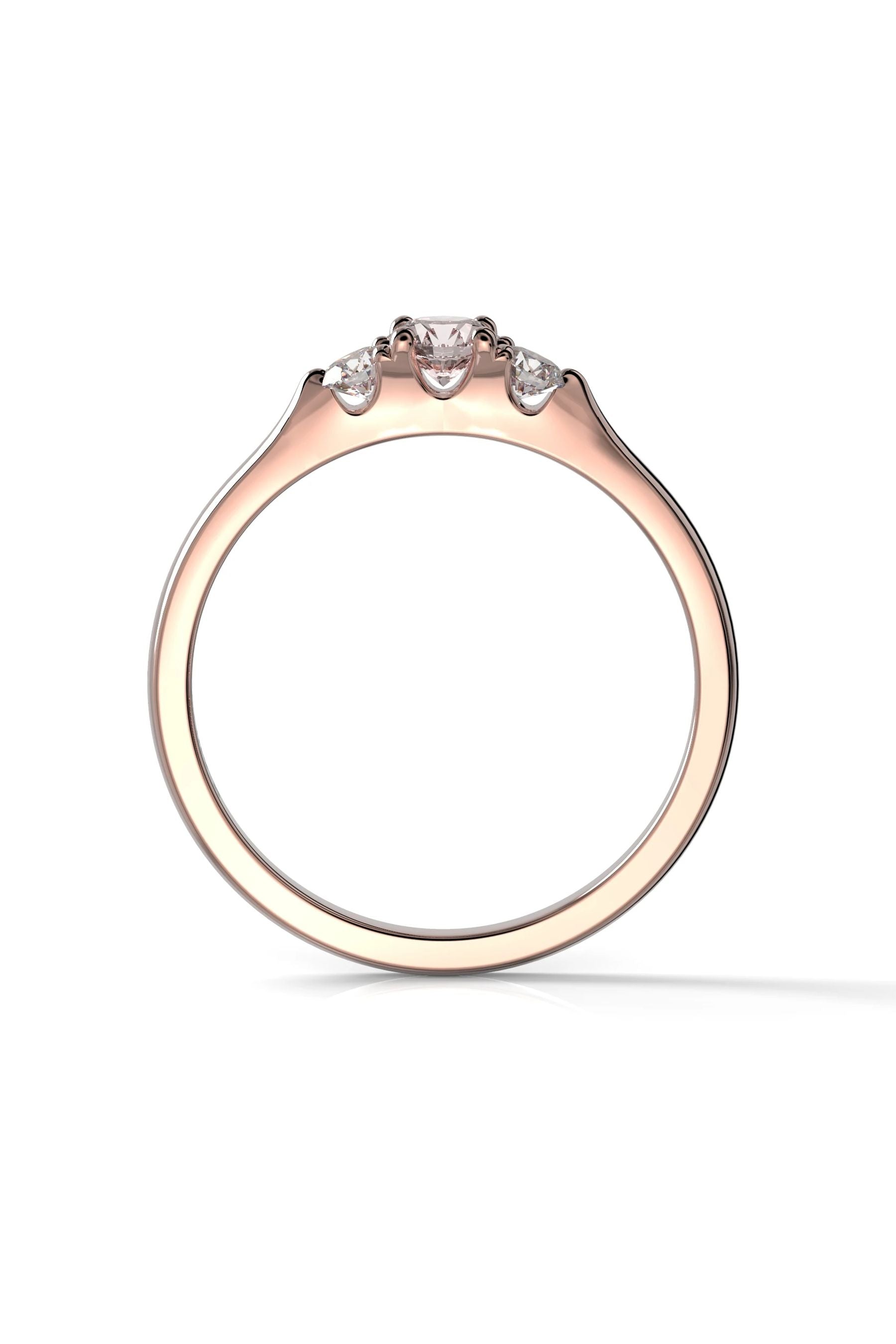 Festive Megan Trilogy Morganiitti + 2x0,07ct 15,5