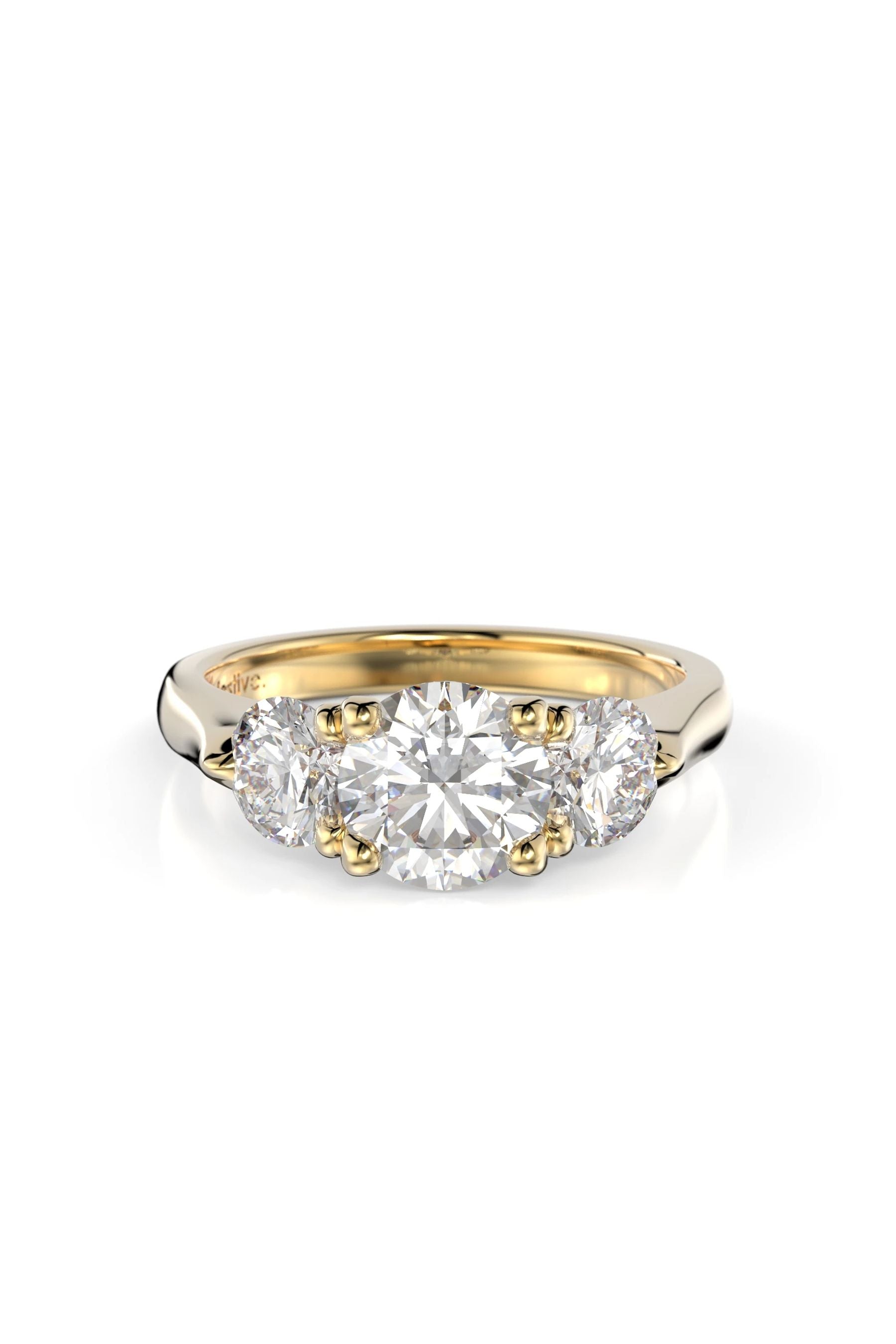 Festive Megan Trilogy 1,00ct + 2x0,40ct 15,5