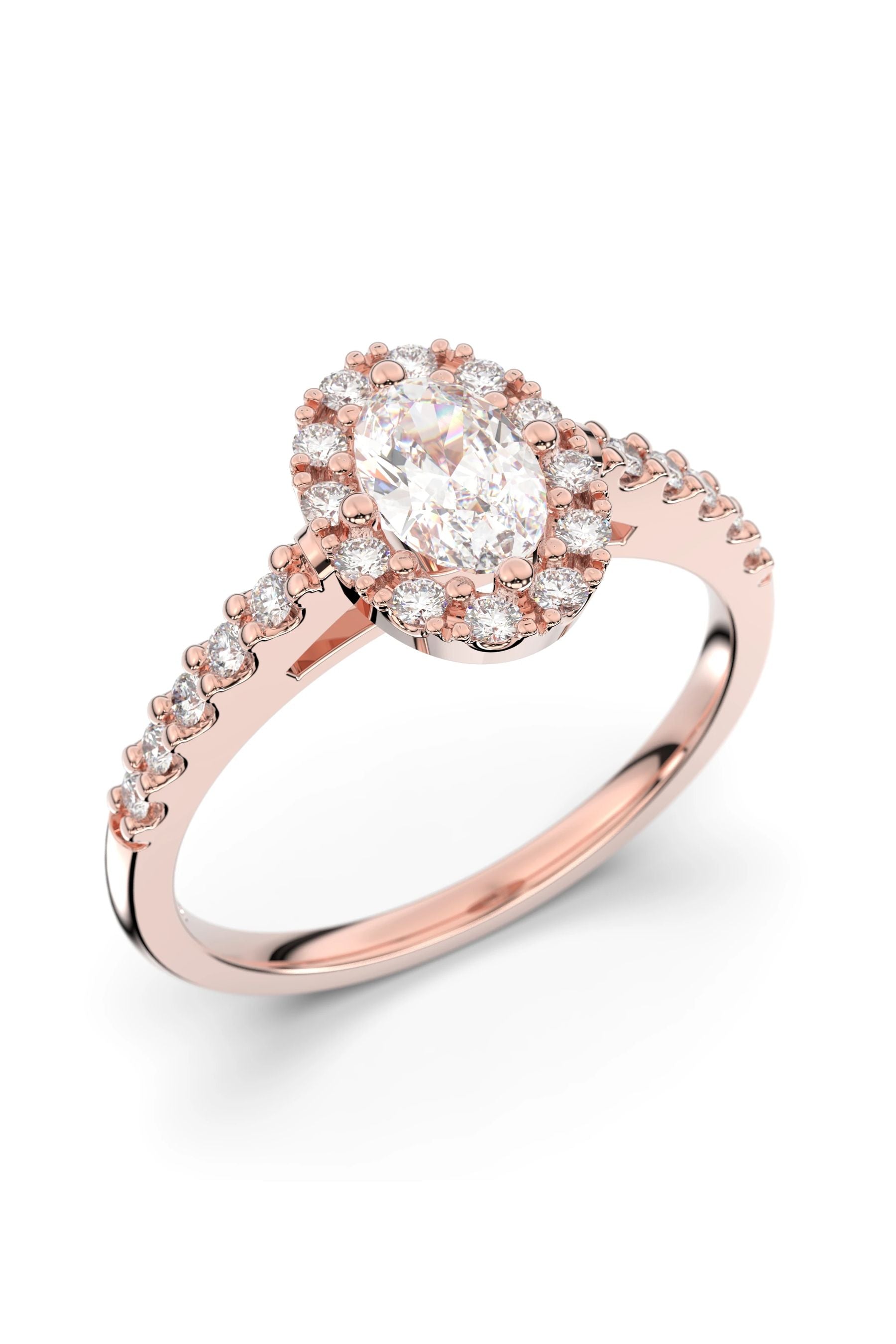 Festive Evelyn Halo 0,50ct + 22x0,01ct 15,5