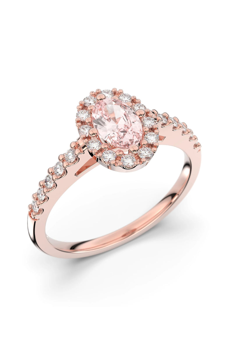 Festive Evelyn Halo Morganiitti + 22x0,01ct 577-072M-PK tuotekuva