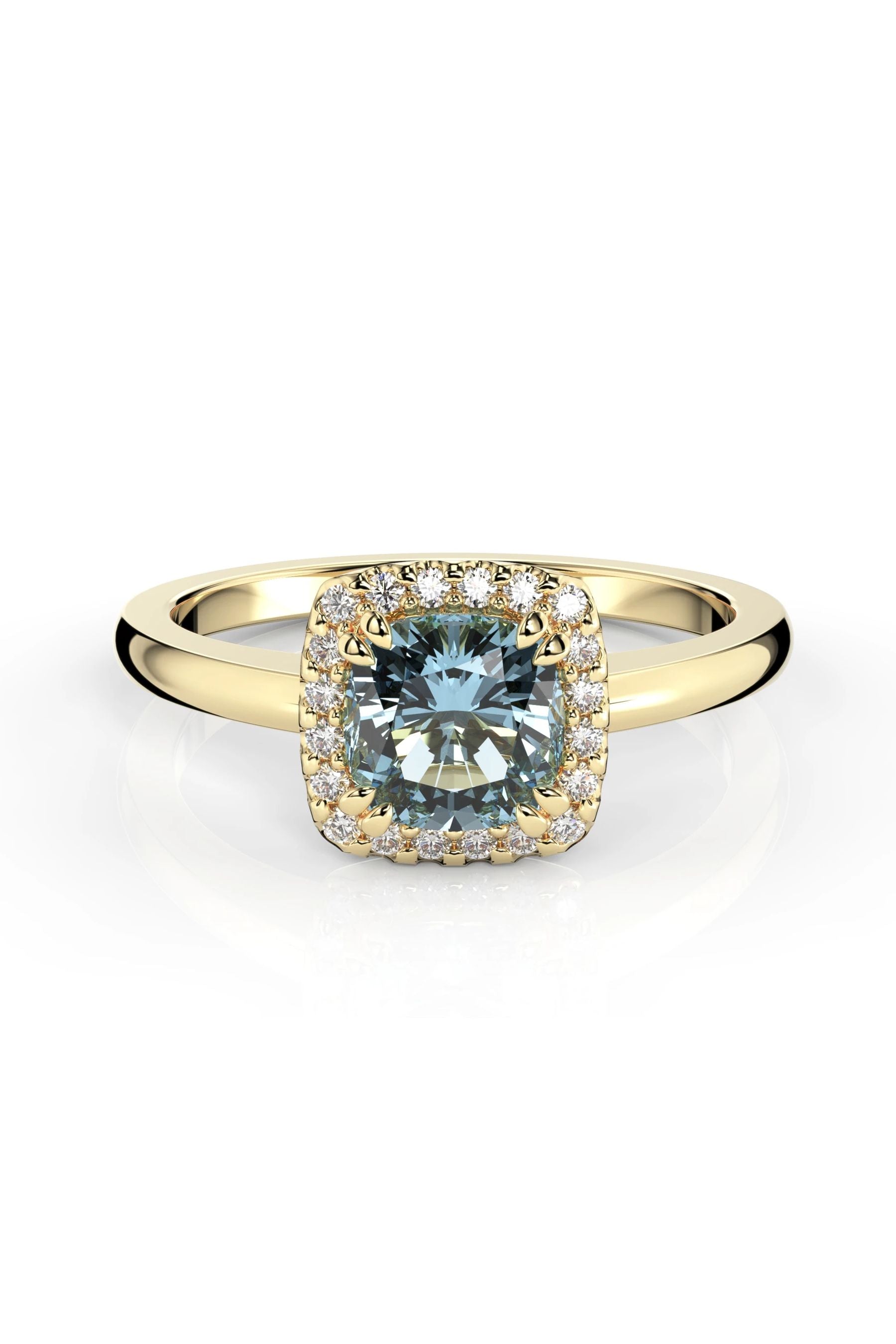 Festive Elsa Halo Akvamariini + 20x0,005ct 15,5