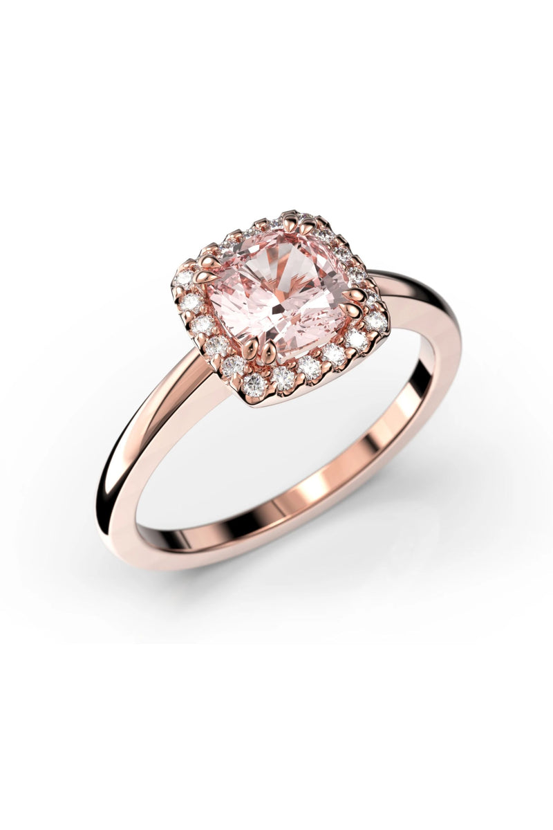 Festive Elsa Halo Morganiitti + 20x0,005ct 587-090M-PK tuotekuva