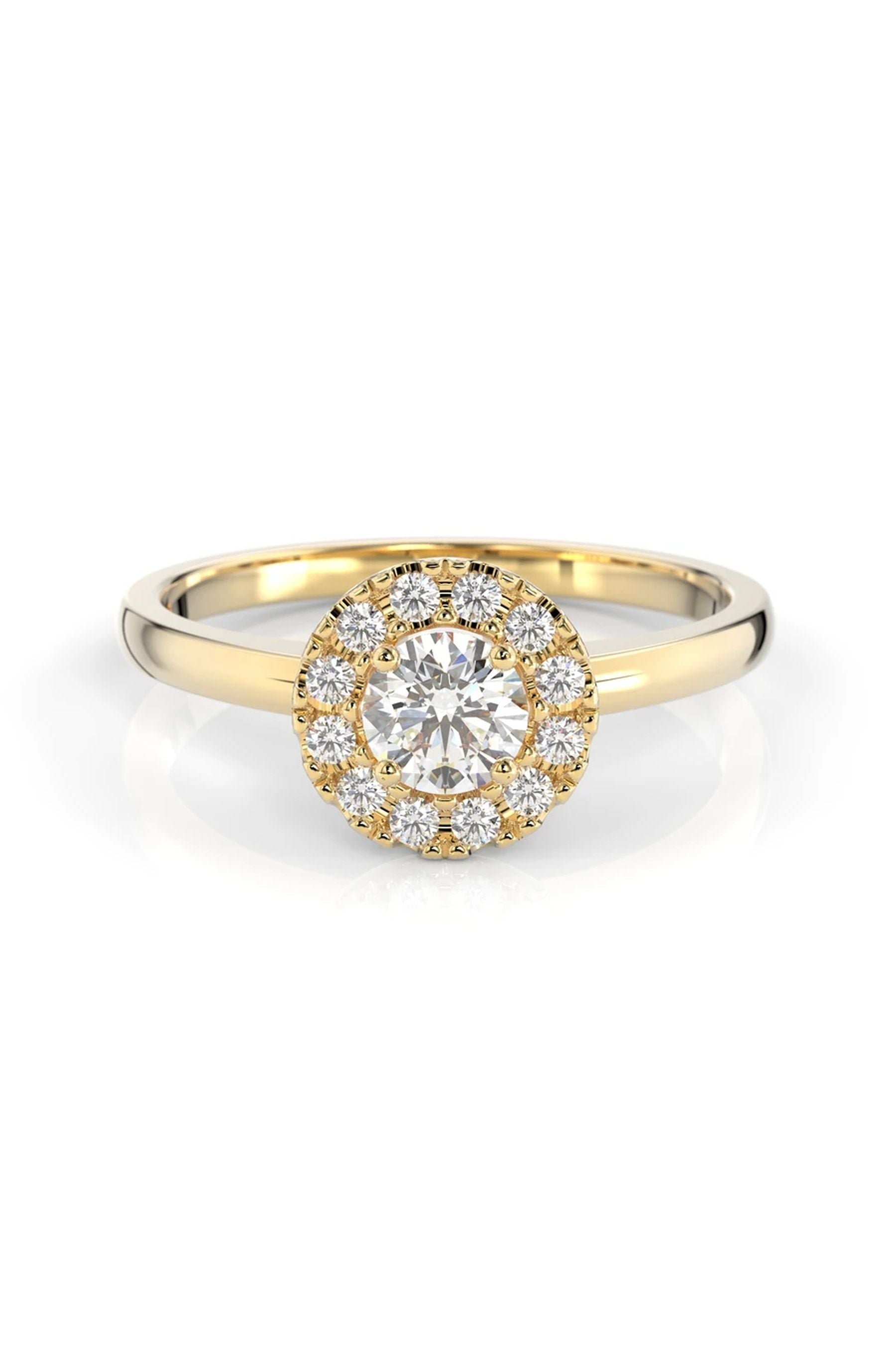 Festive Isabella Halo 0,30ct + 12x0,01ct 15,5