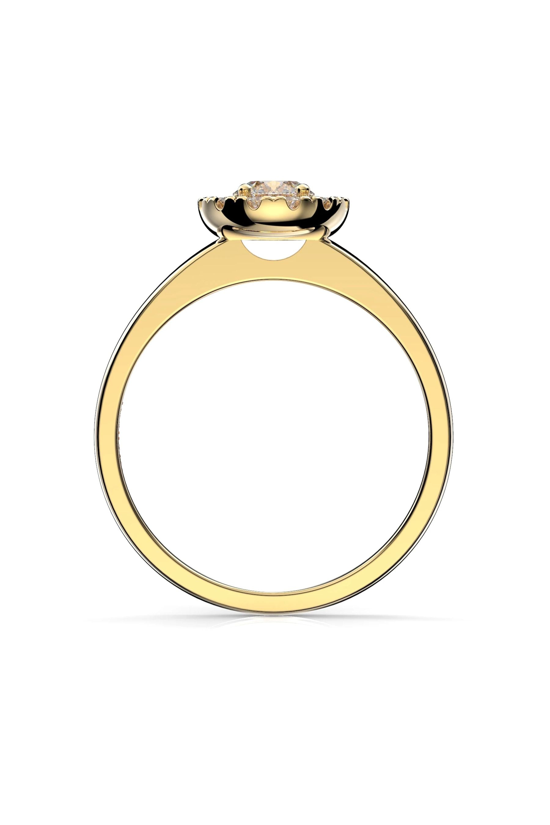 Festive Isabella Halo 0,30ct + 12x0,01ct 15,5