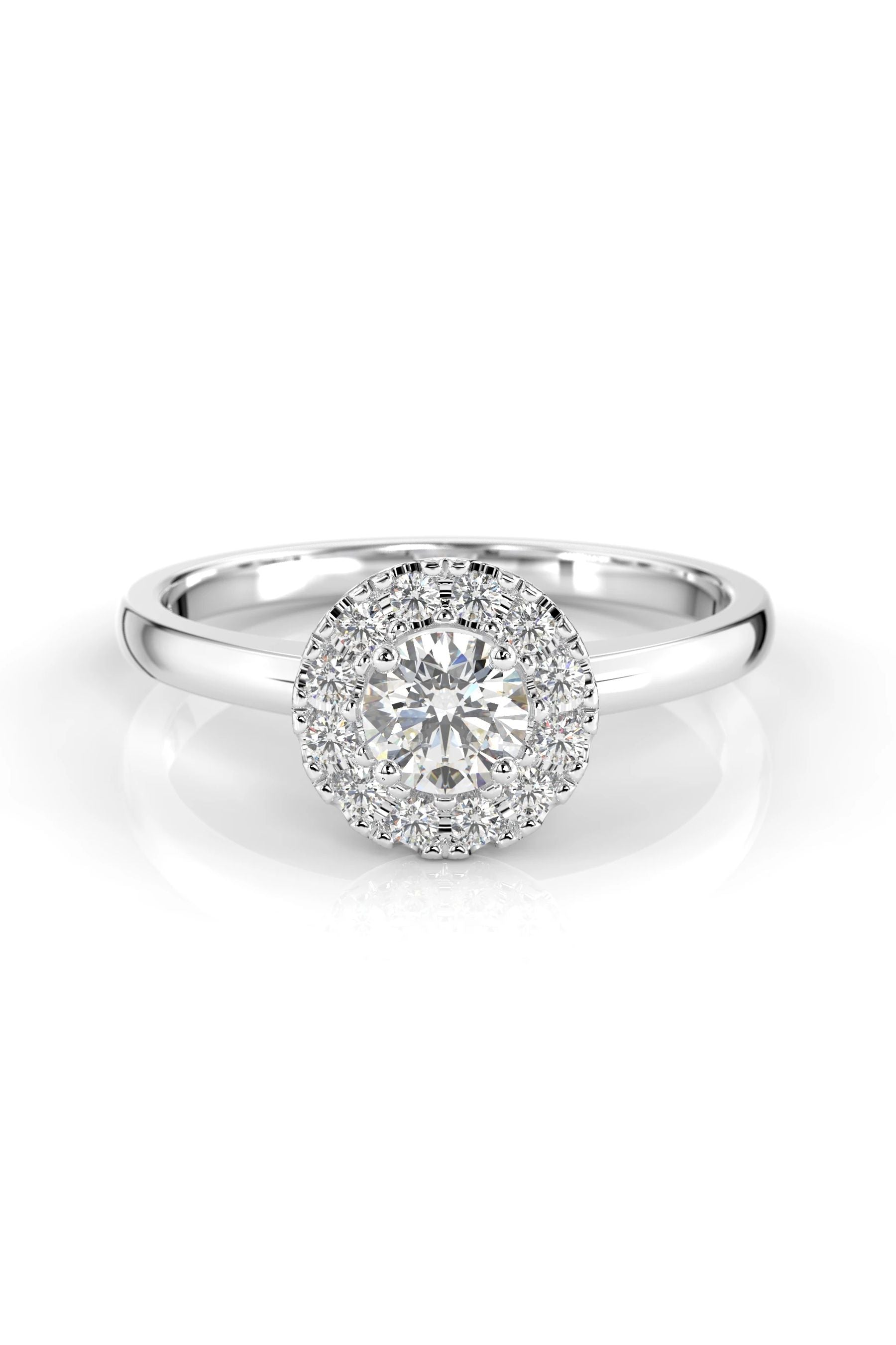 Festive Isabella Halo 0,30ct + 12x0,01ct 15,5