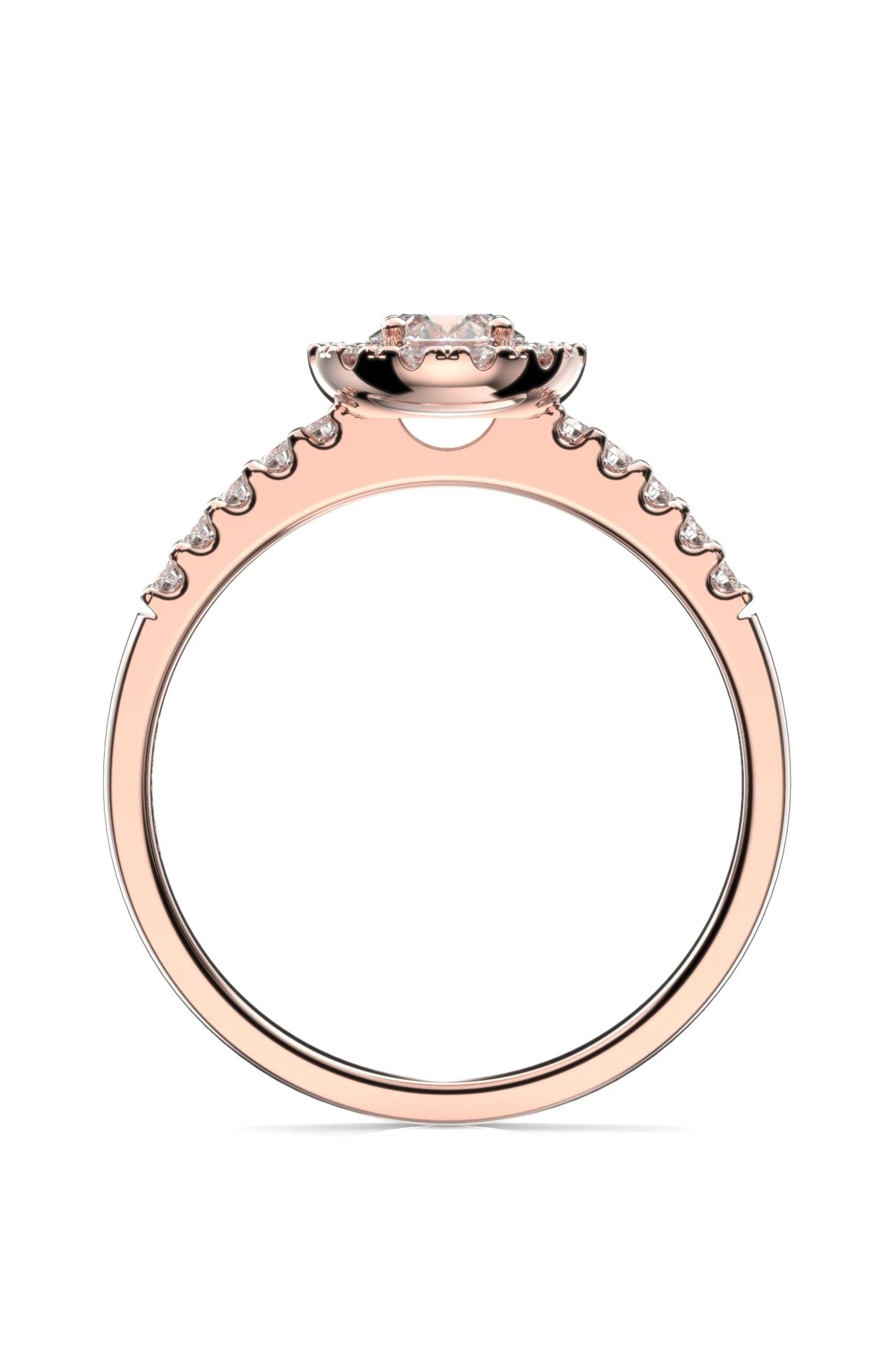 Festive Isabella Halo Sivukivillä 0,30ct + 22x0,01ct 15,5