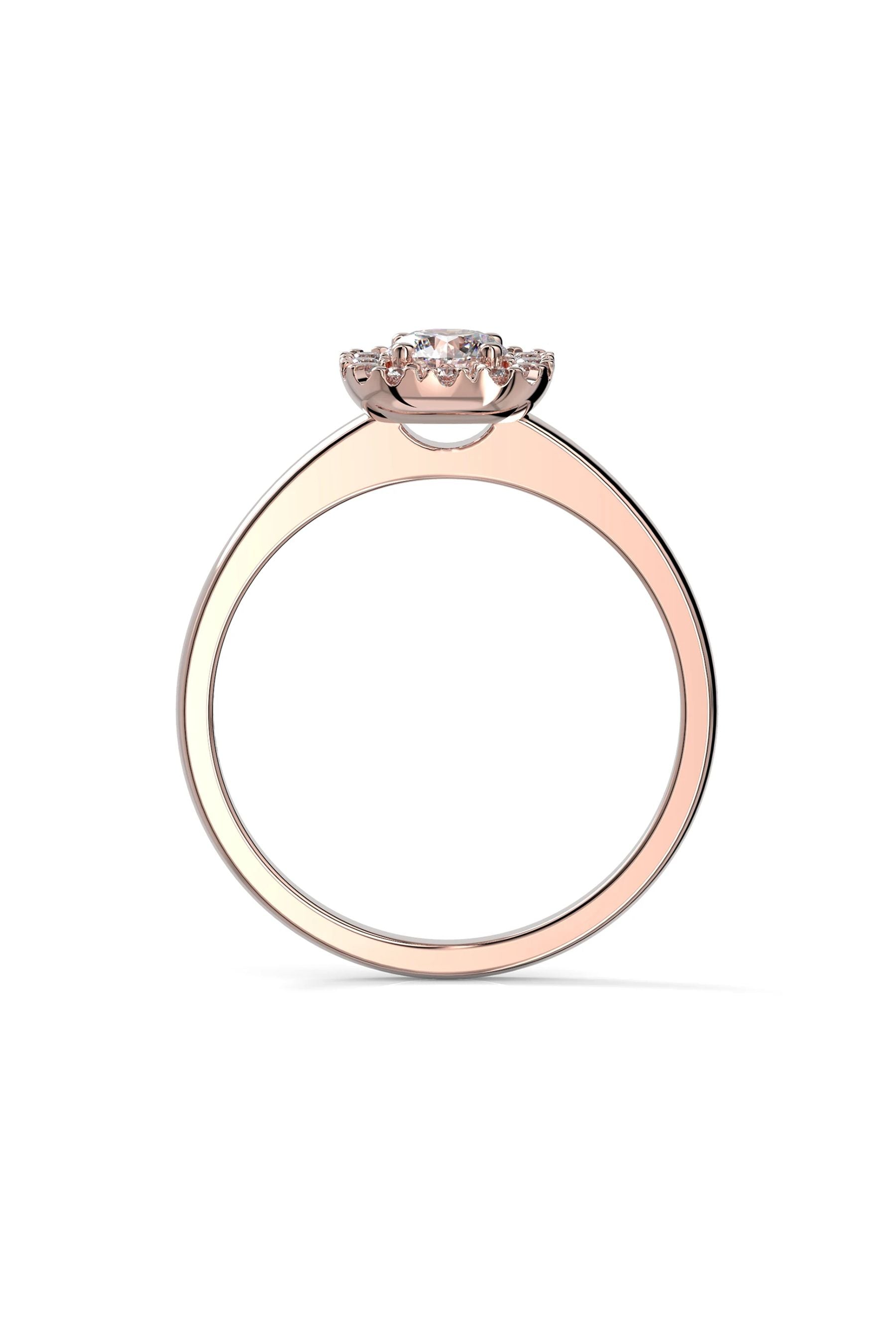 Festive Josefiina Halo 0,30ct + 12x0,01ct 15,5